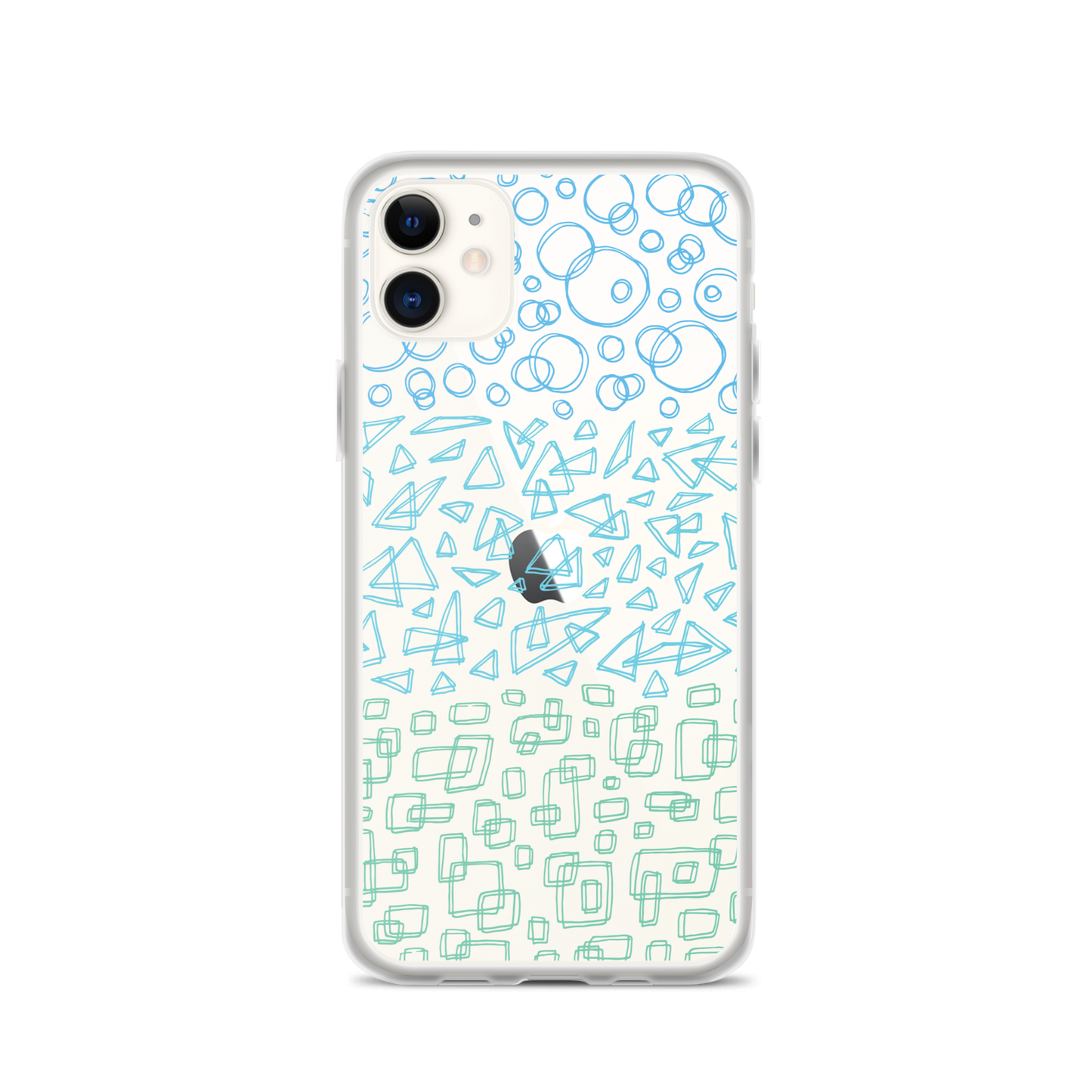 Geometrinity Azure Clear Case for iPhone®