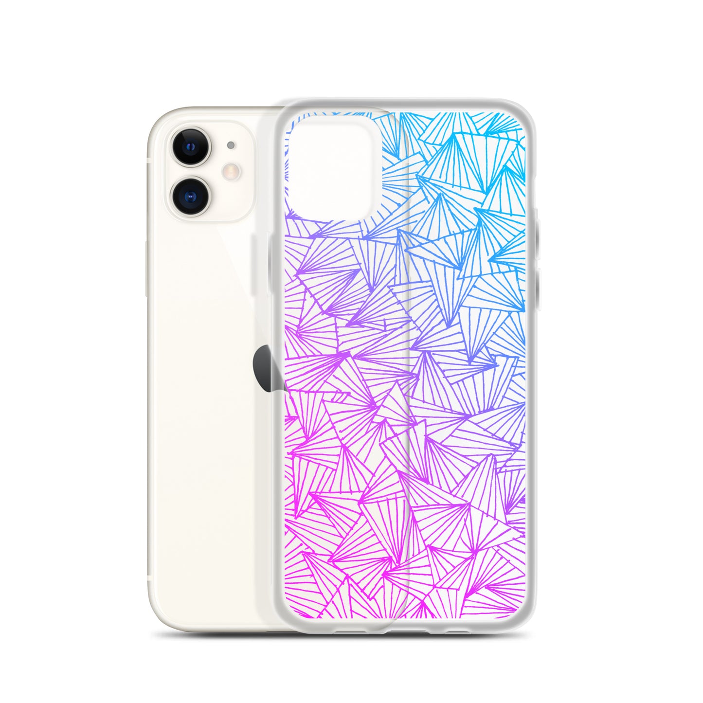 Gaggle of Trianges Gradient Clear Case for iPhone®
