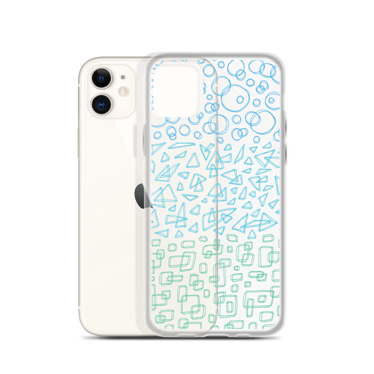 Geometrinity Azure Clear Case for iPhone®