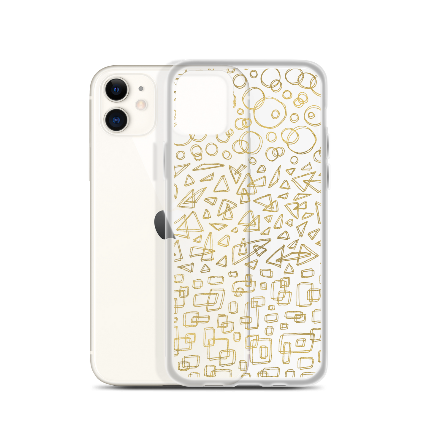 Geometrinity Gold Clear Case for iPhone®