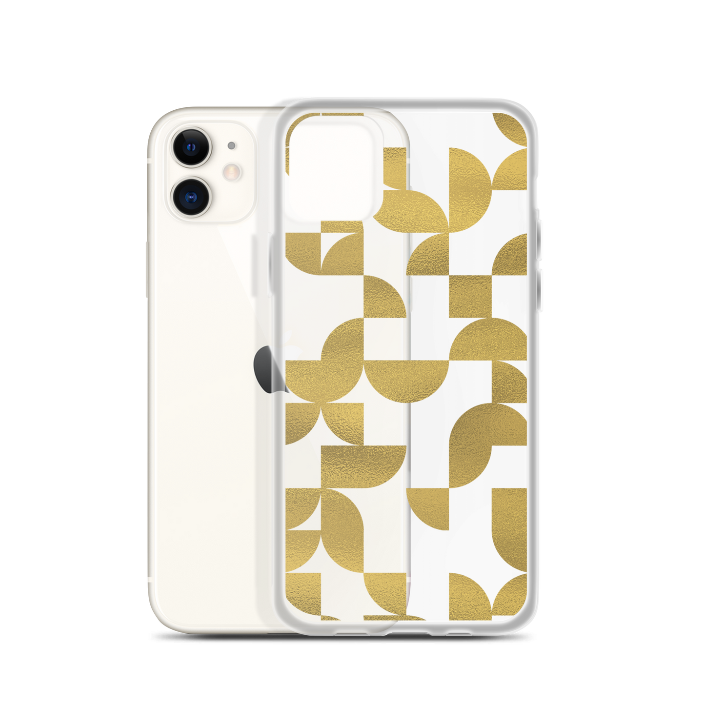 Geometria I Gold Clear Case for iPhone®