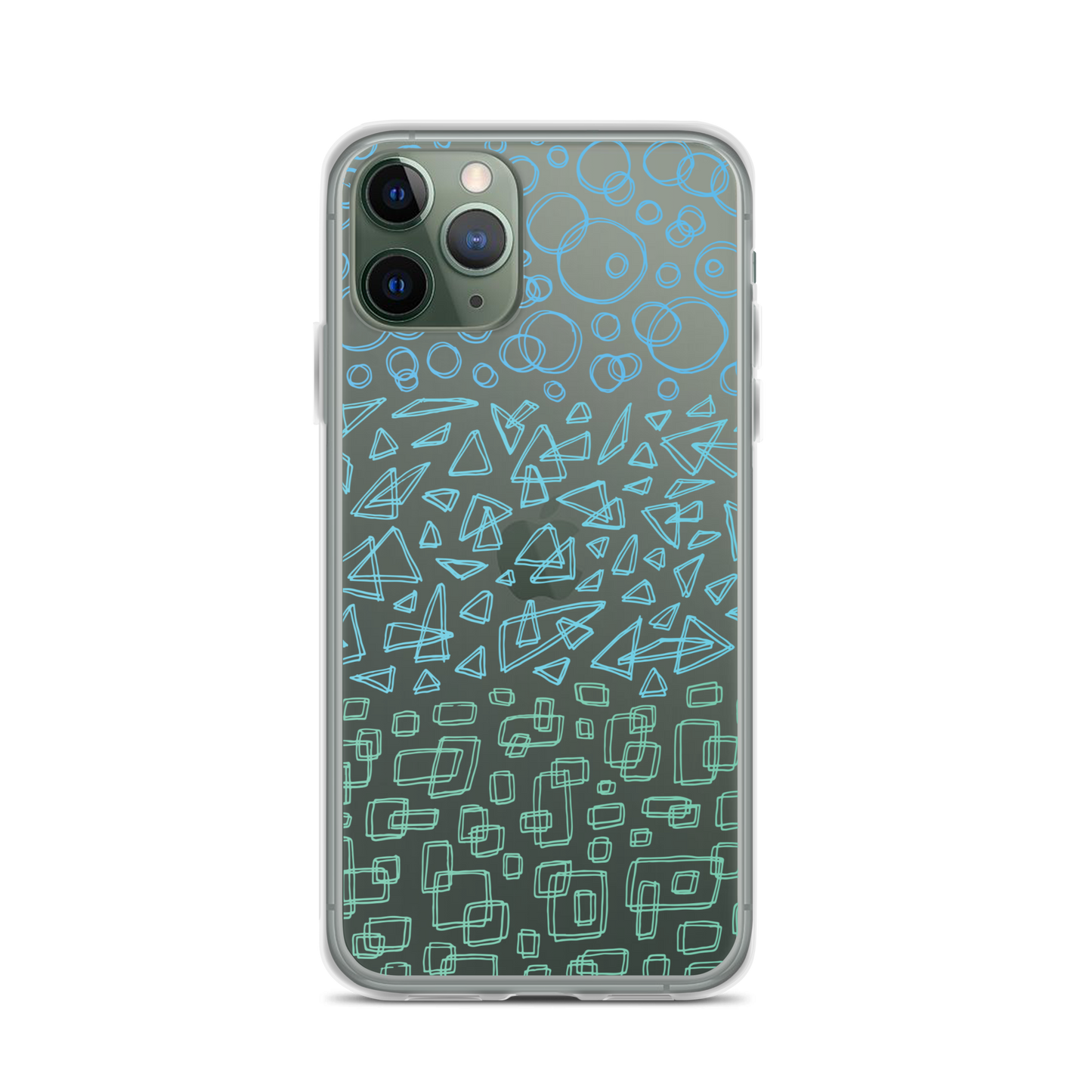 Geometrinity Azure Clear Case for iPhone®