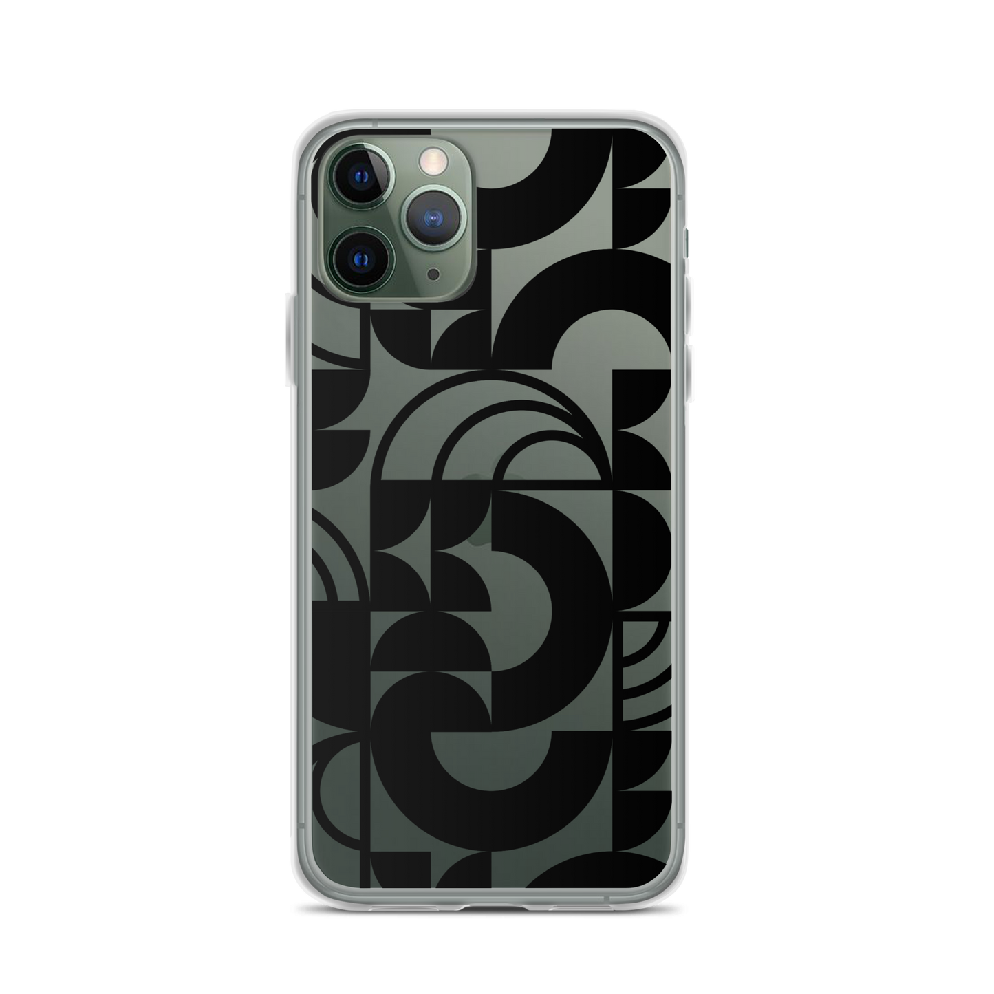 Geometria II Black Clear Case for iPhone®
