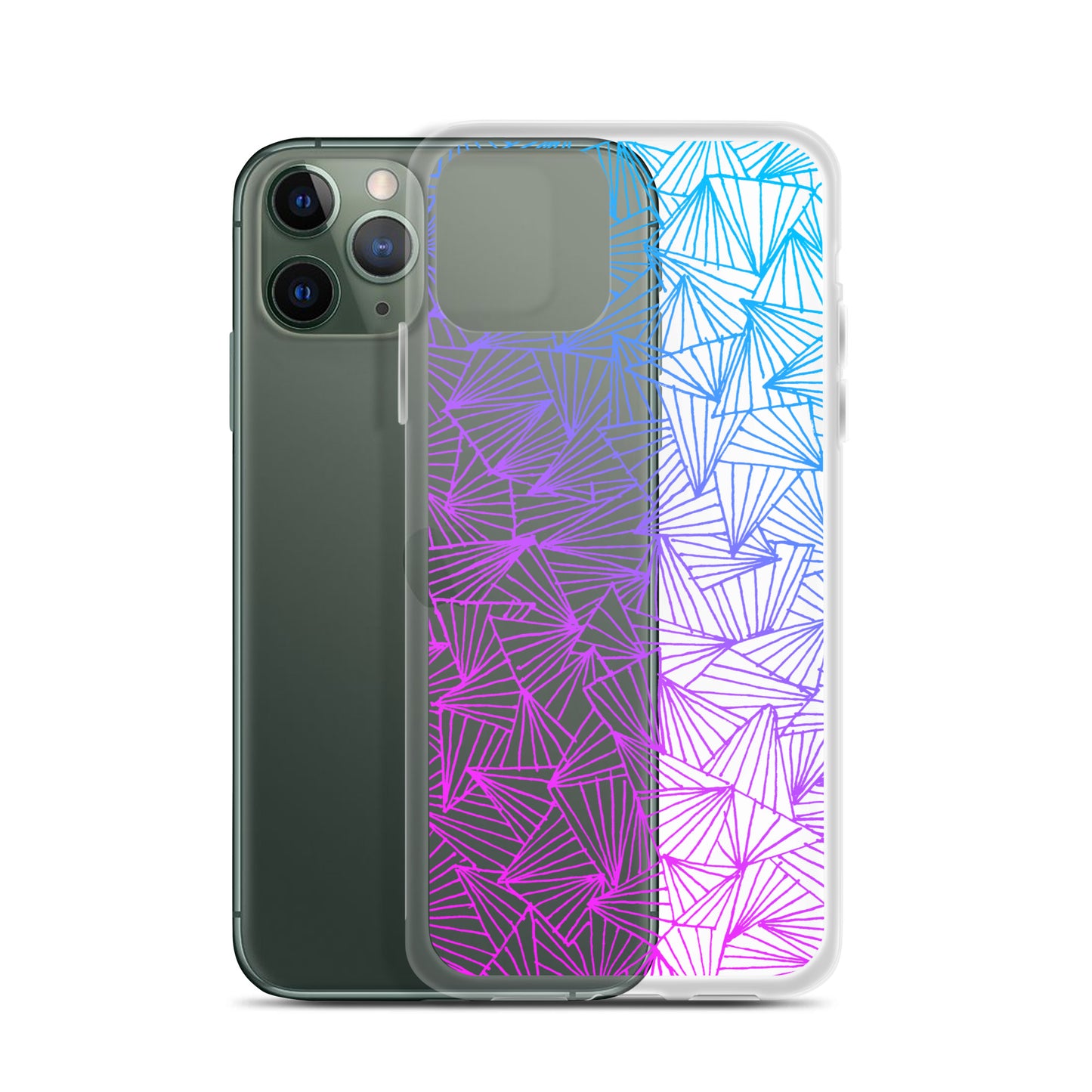 Gaggle of Trianges Gradient Clear Case for iPhone®