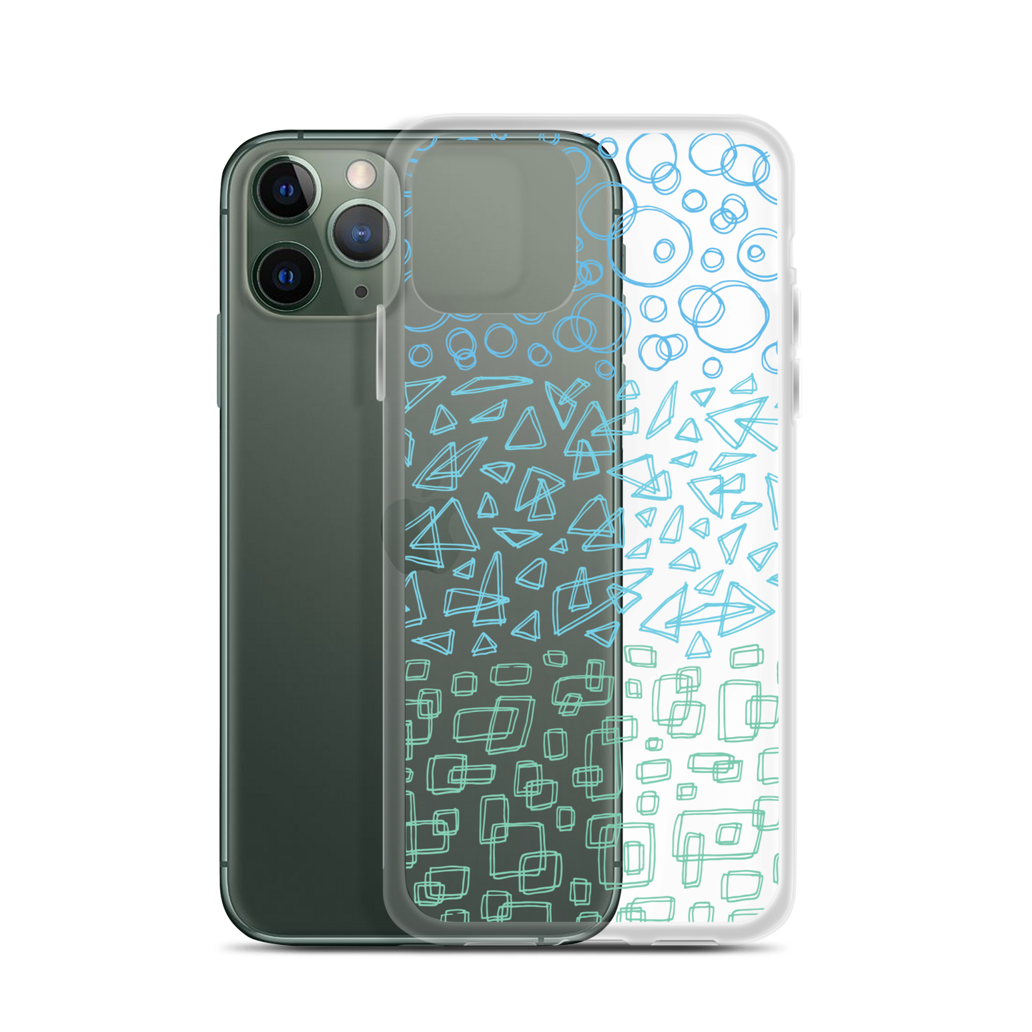 Geometrinity Azure Clear Case for iPhone®