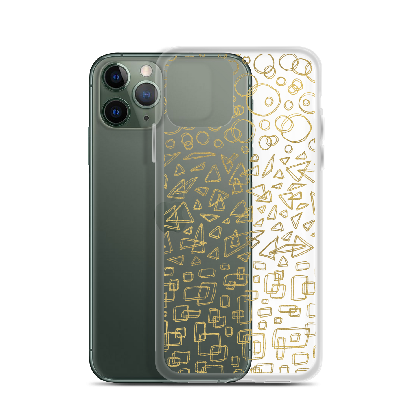 Geometrinity Gold Clear Case for iPhone®