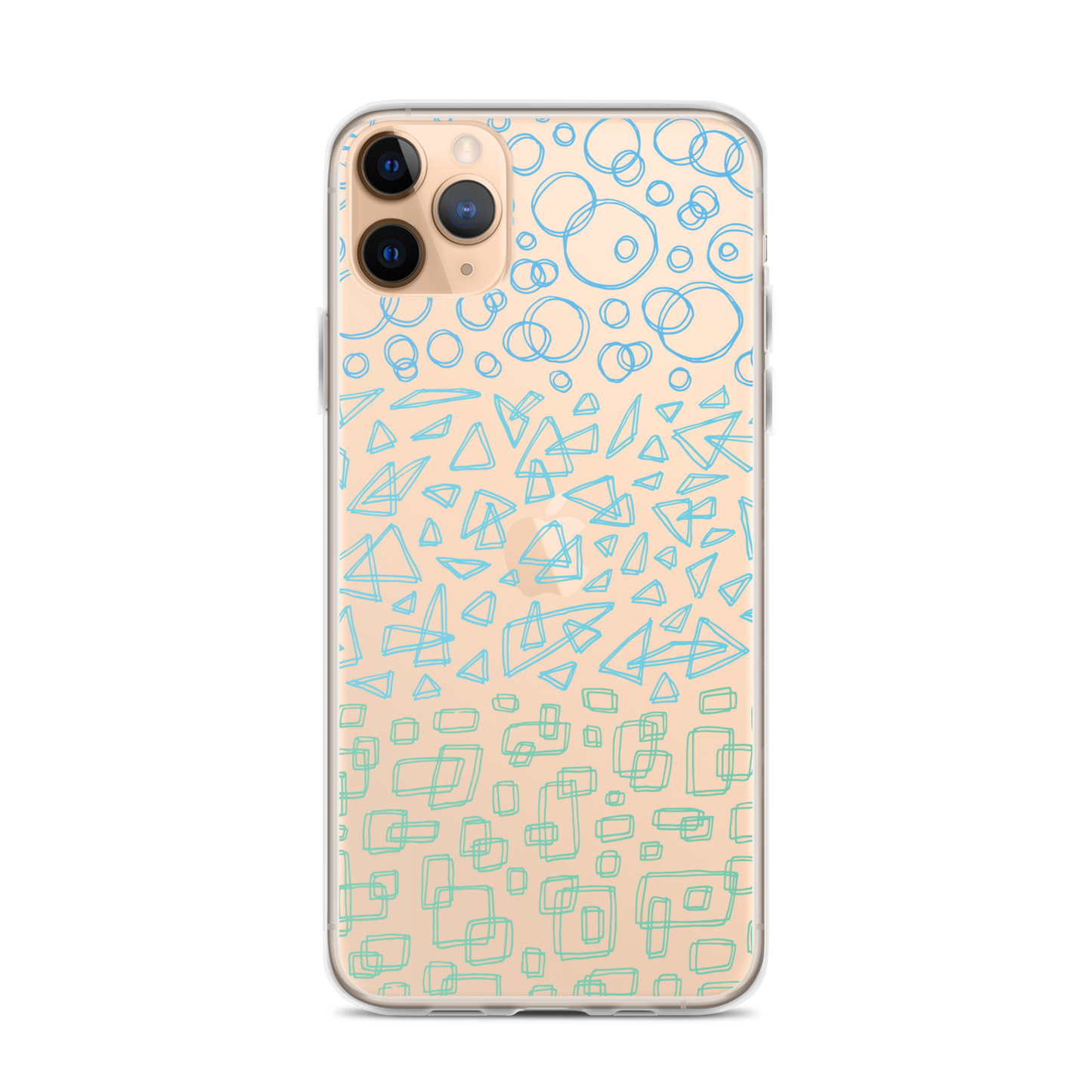 Geometrinity Azure Clear Case for iPhone®