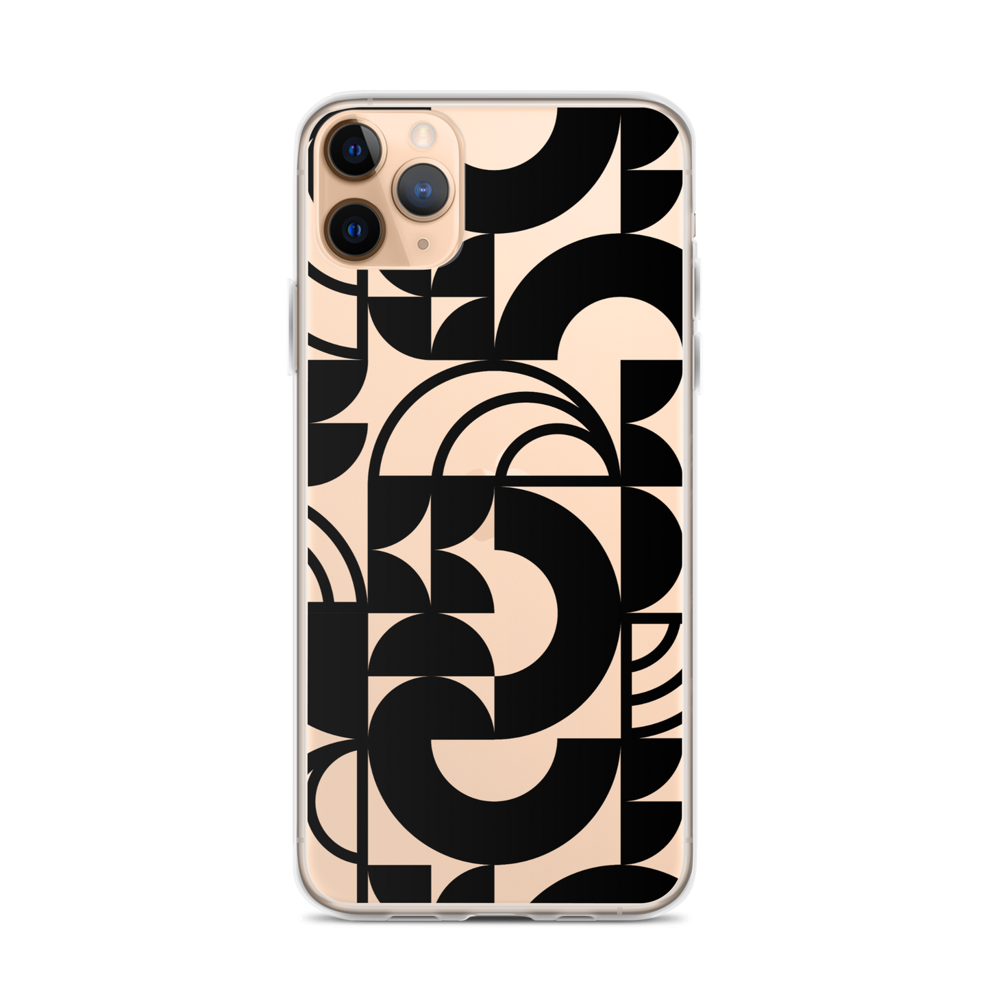 Geometria II Black Clear Case for iPhone®