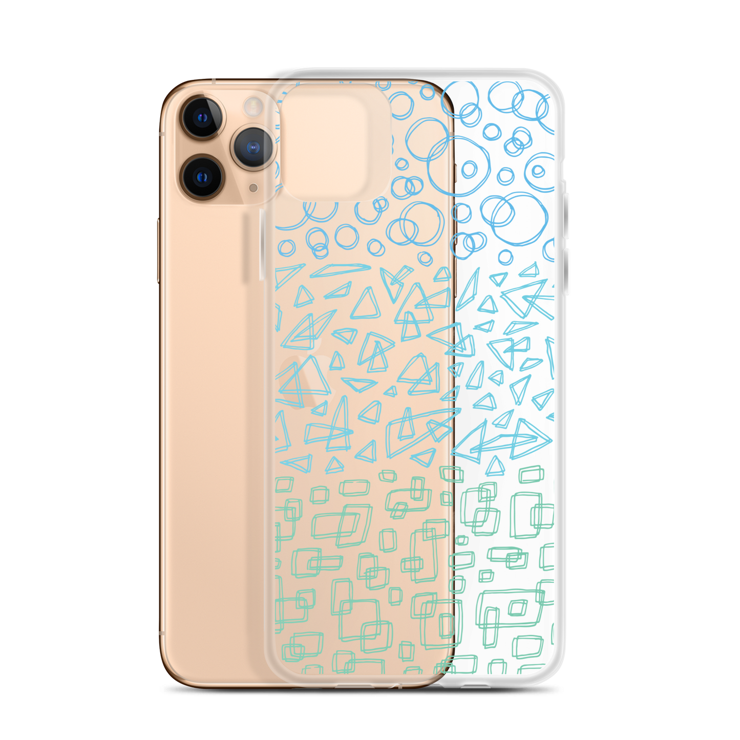 Geometrinity Azure Clear Case for iPhone®
