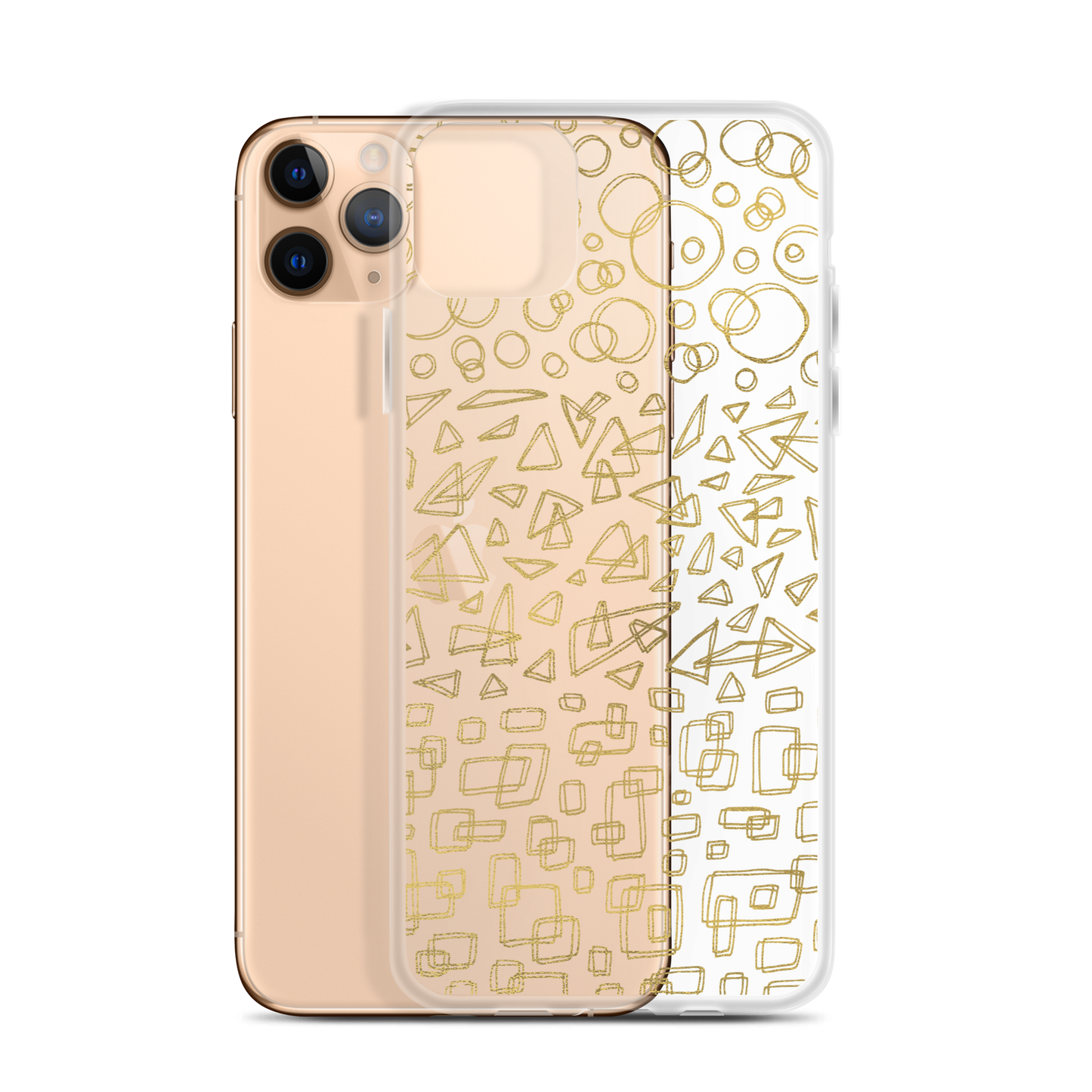 Geometrinity Gold Clear Case for iPhone®