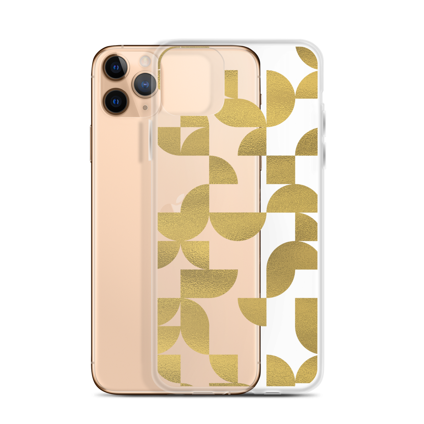Geometria I Gold Clear Case for iPhone®