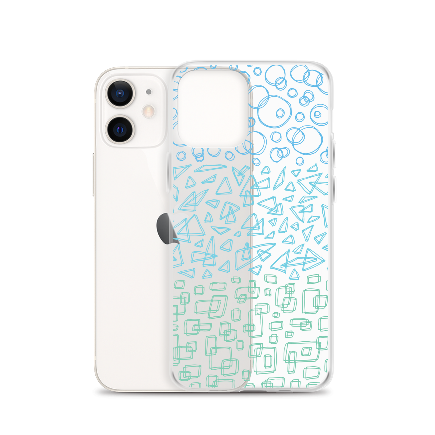 Geometrinity Azure Clear Case for iPhone®