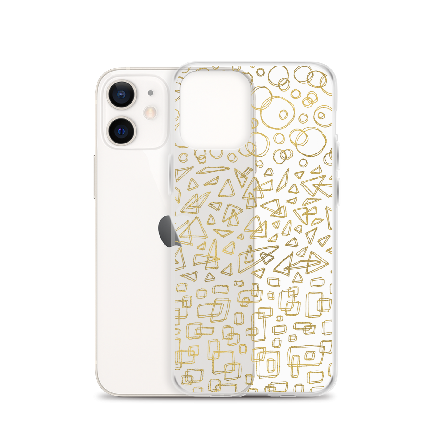 Geometrinity Gold Clear Case for iPhone®