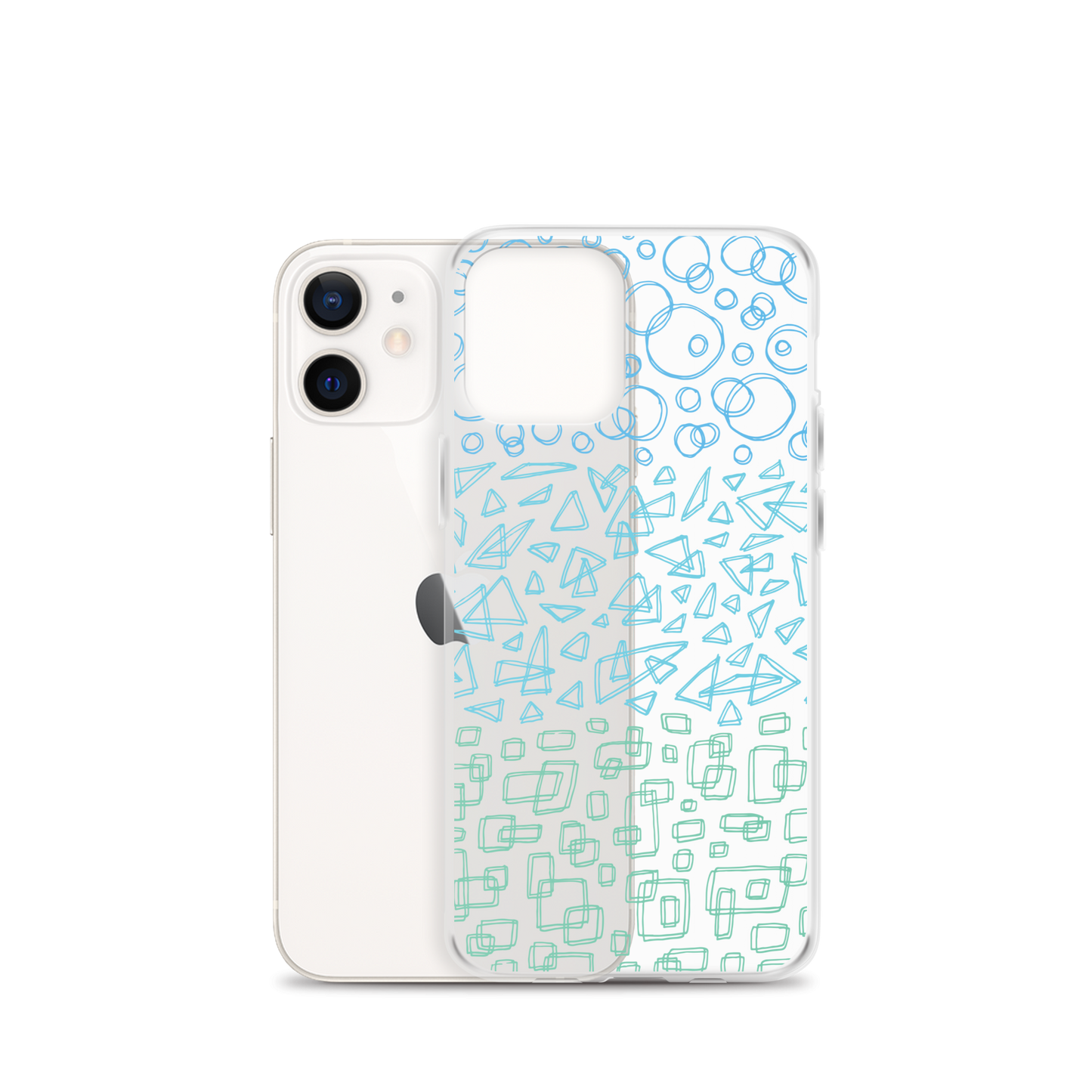 Geometrinity Azure Clear Case for iPhone®