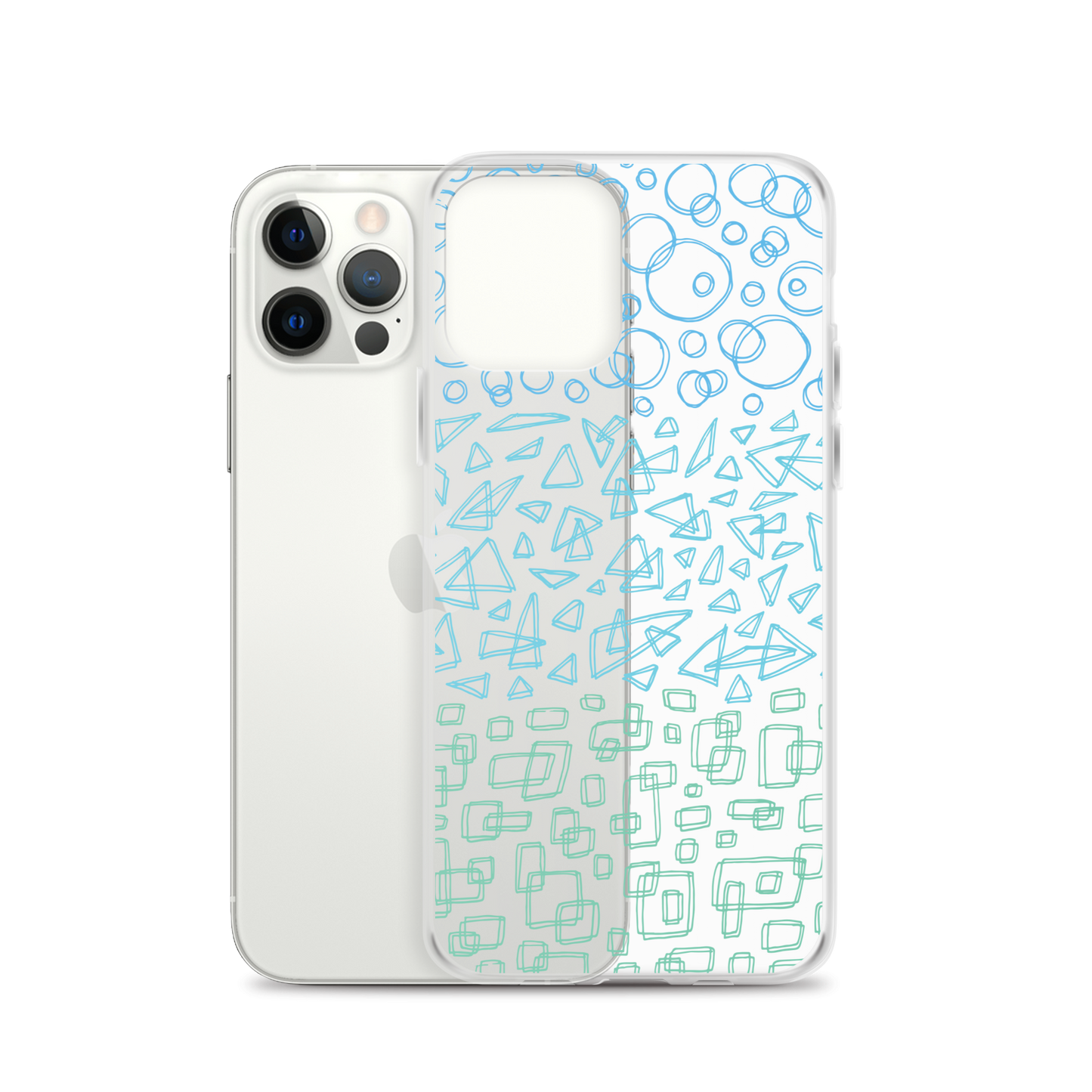 Geometrinity Azure Clear Case for iPhone®