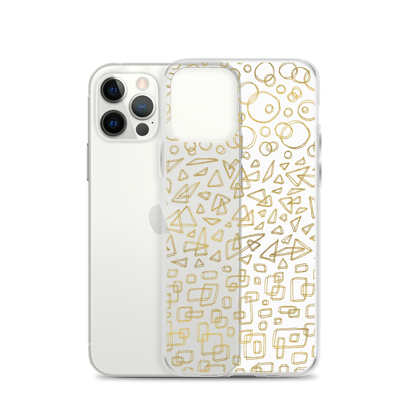 Geometrinity Gold Clear Case for iPhone®