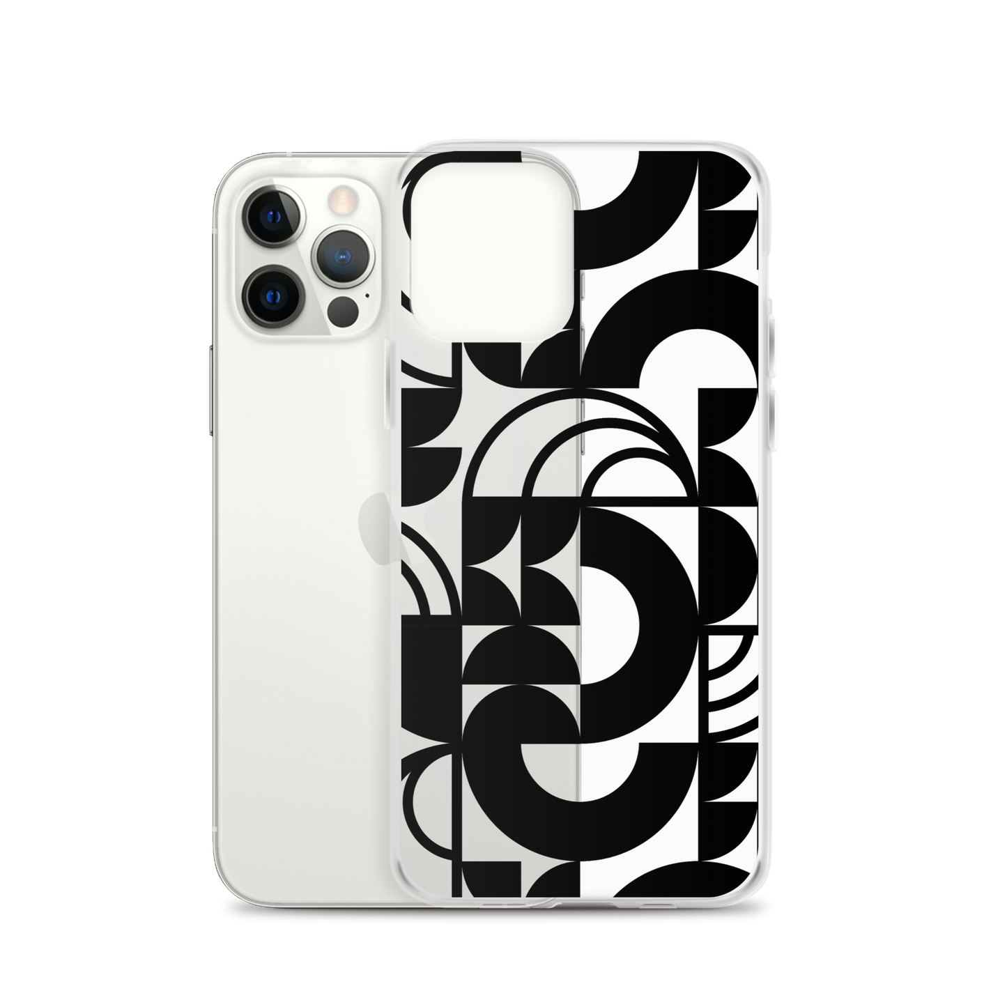 Geometria II Black Clear Case for iPhone®