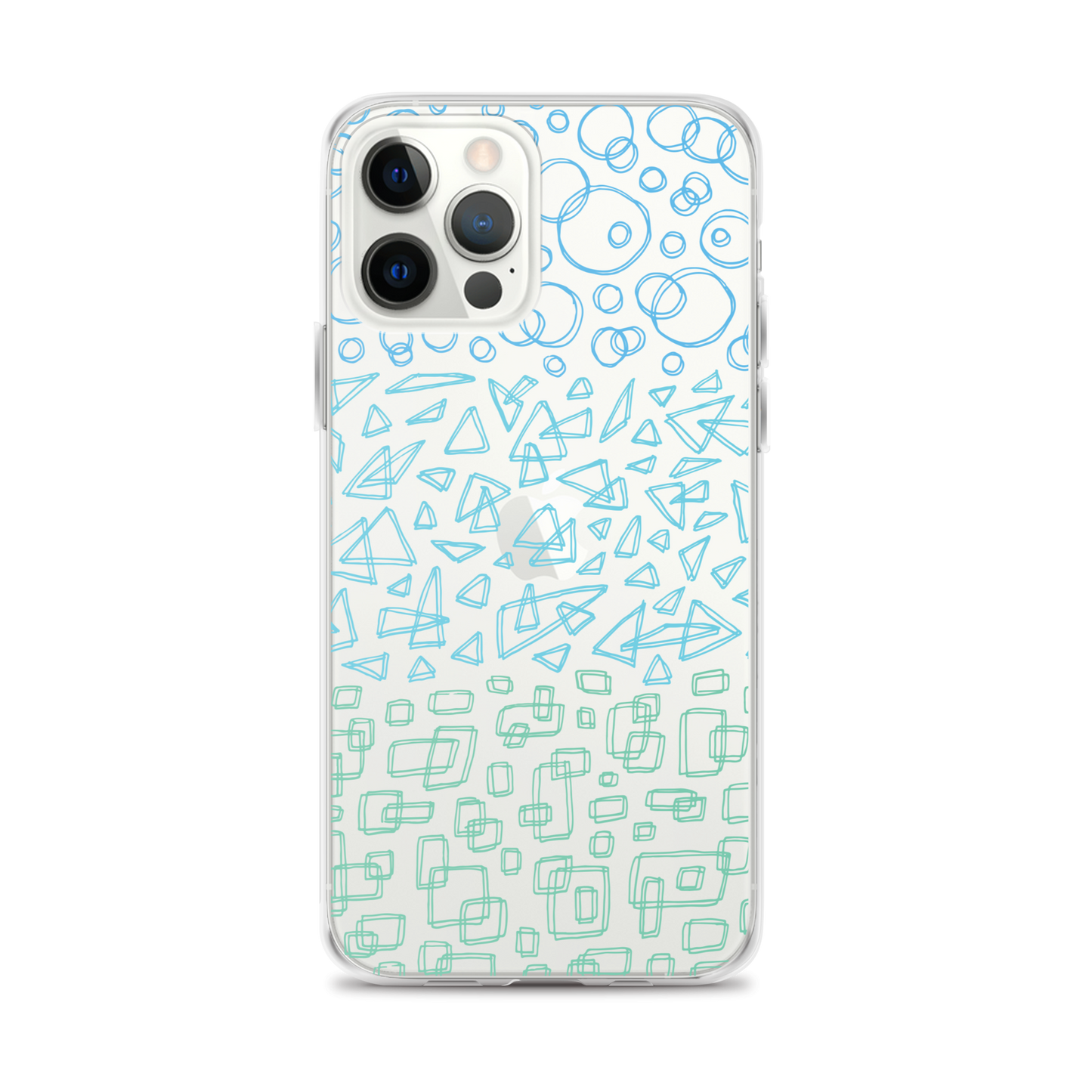 Geometrinity Azure Clear Case for iPhone®