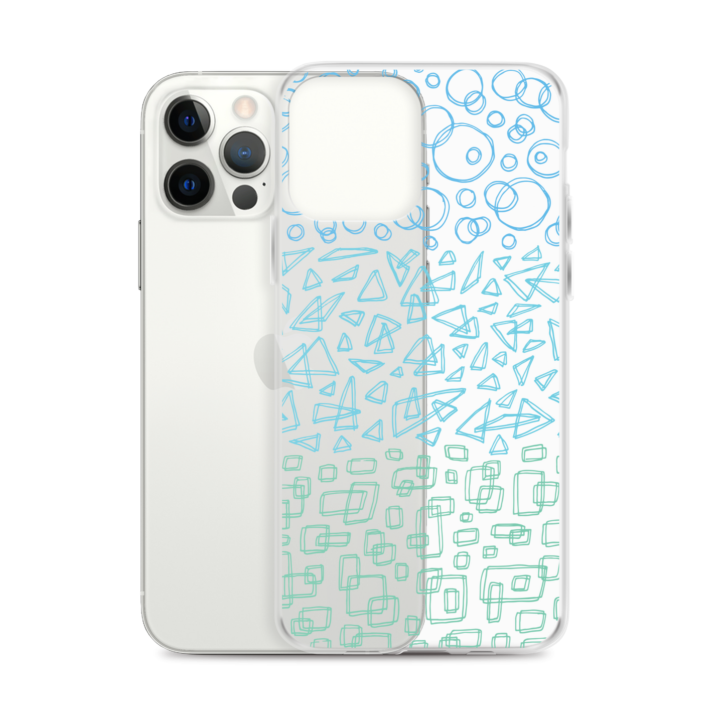 Geometrinity Azure Clear Case for iPhone®