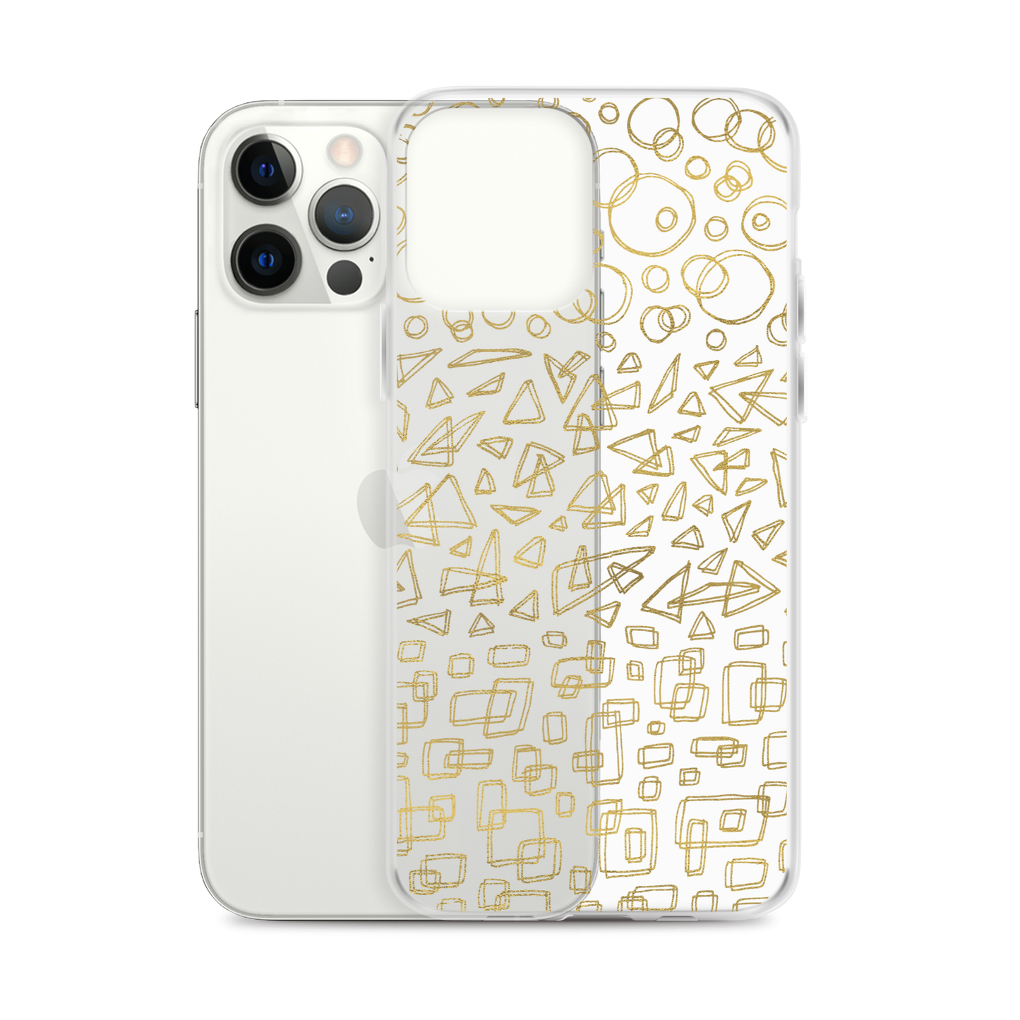 Geometrinity Gold Clear Case for iPhone®