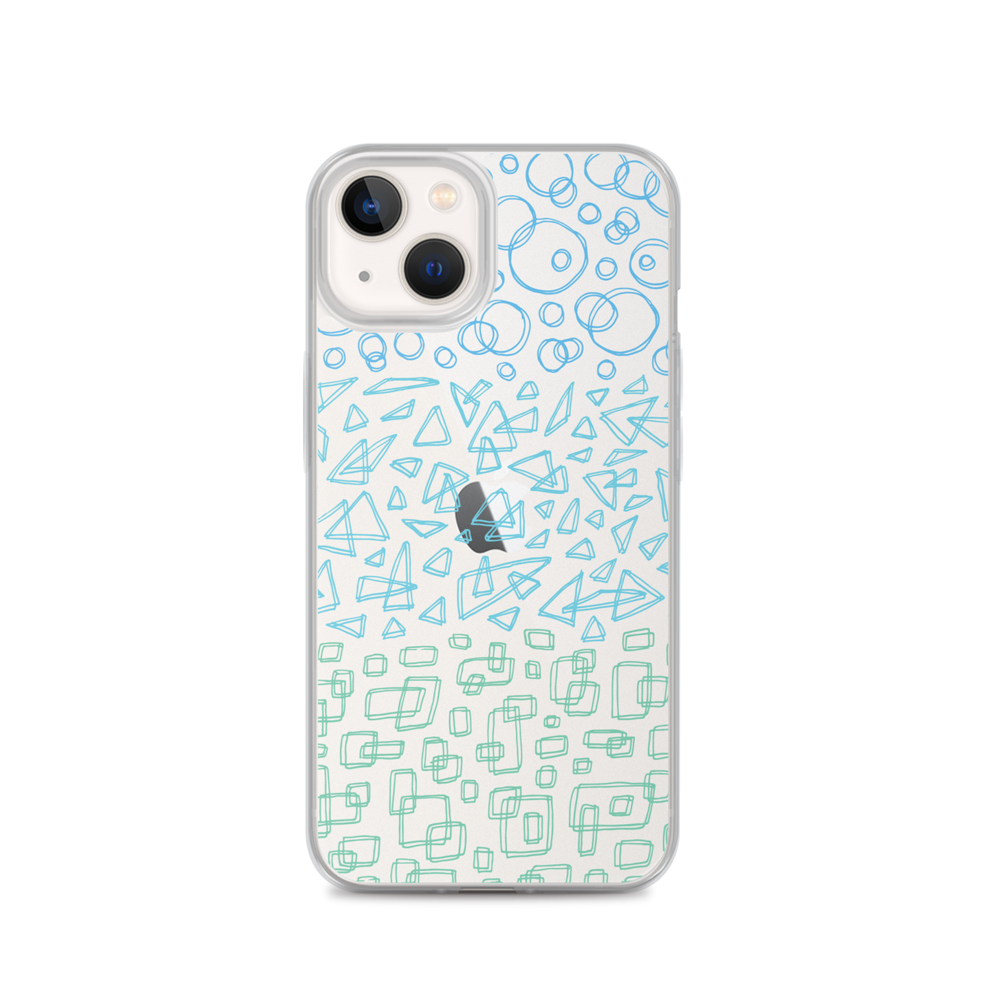 Geometrinity Azure Clear Case for iPhone®