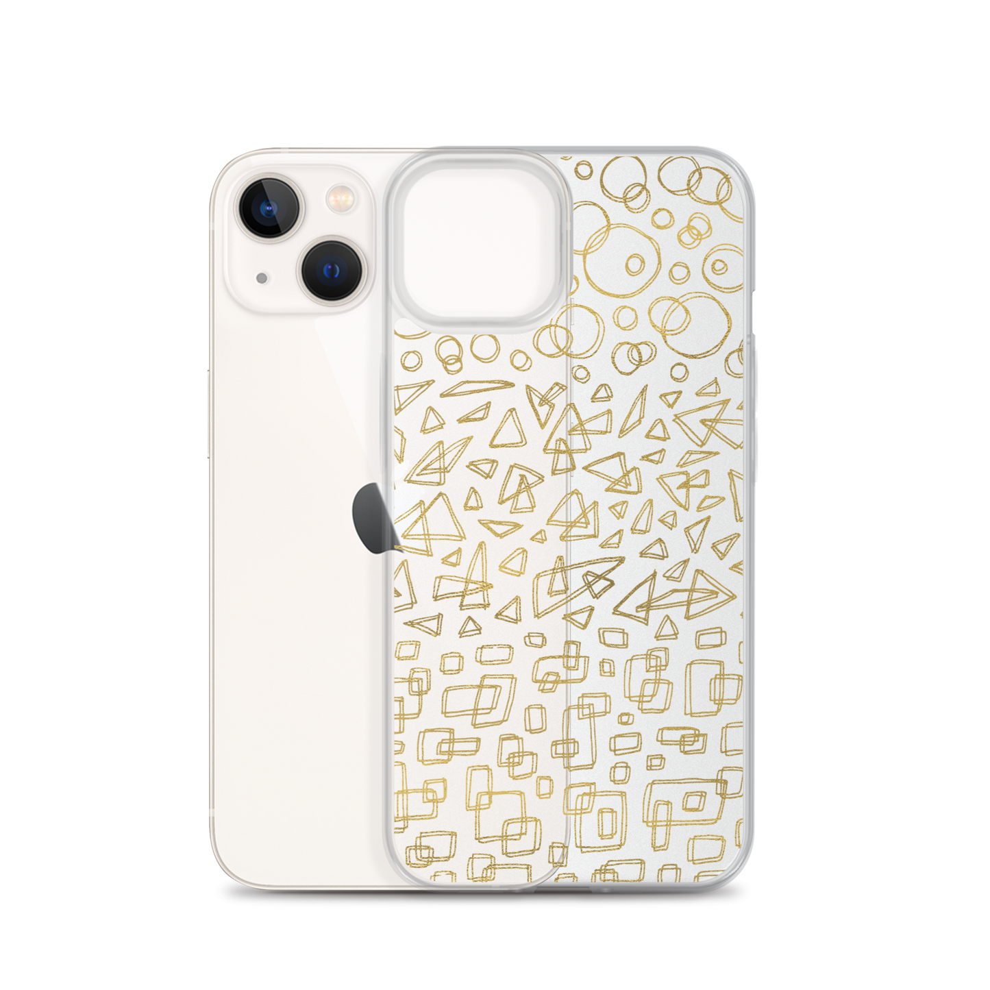 Geometrinity Gold Clear Case for iPhone®