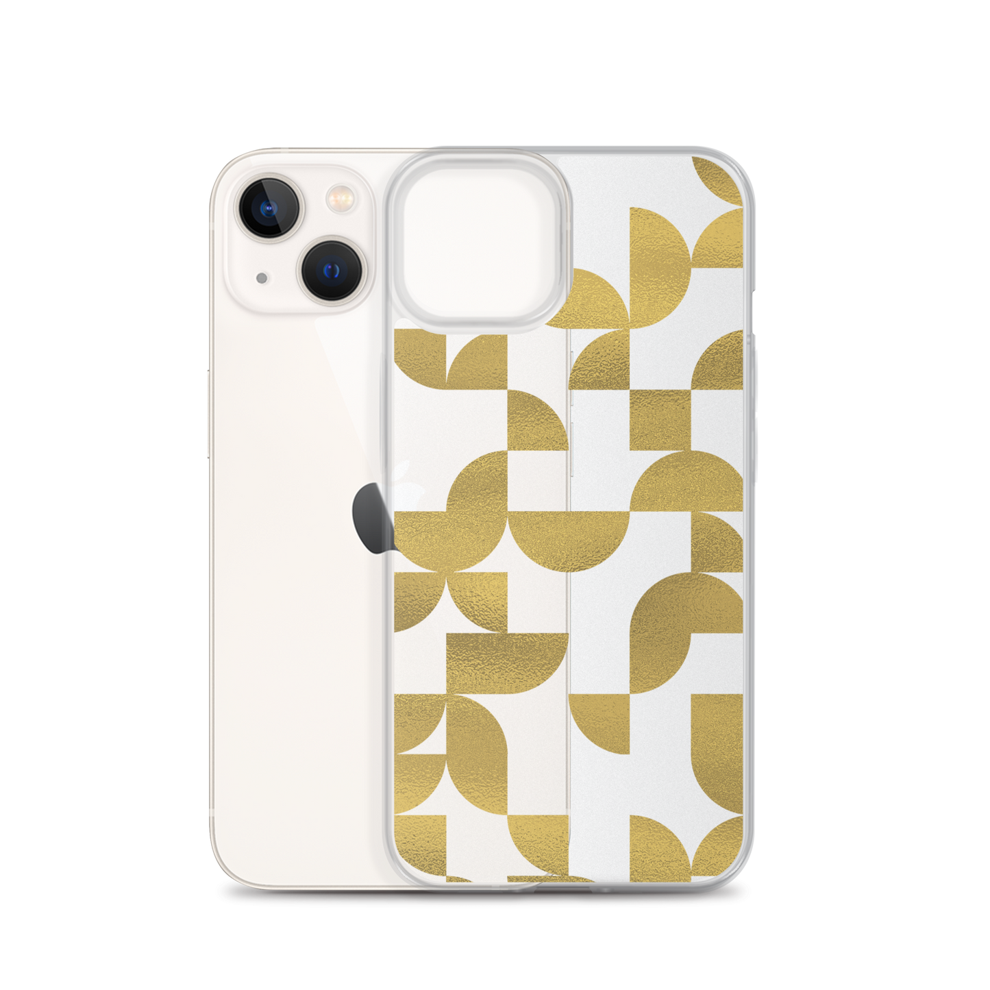 Geometria I Gold Clear Case for iPhone®