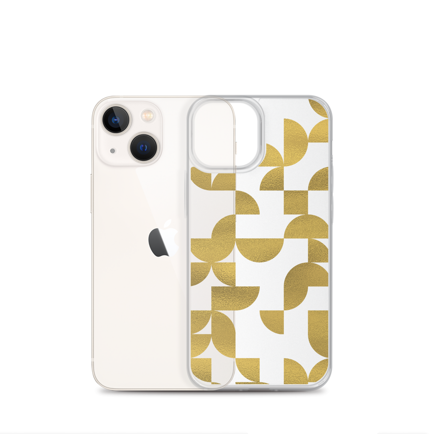 Geometria I Gold Clear Case for iPhone®