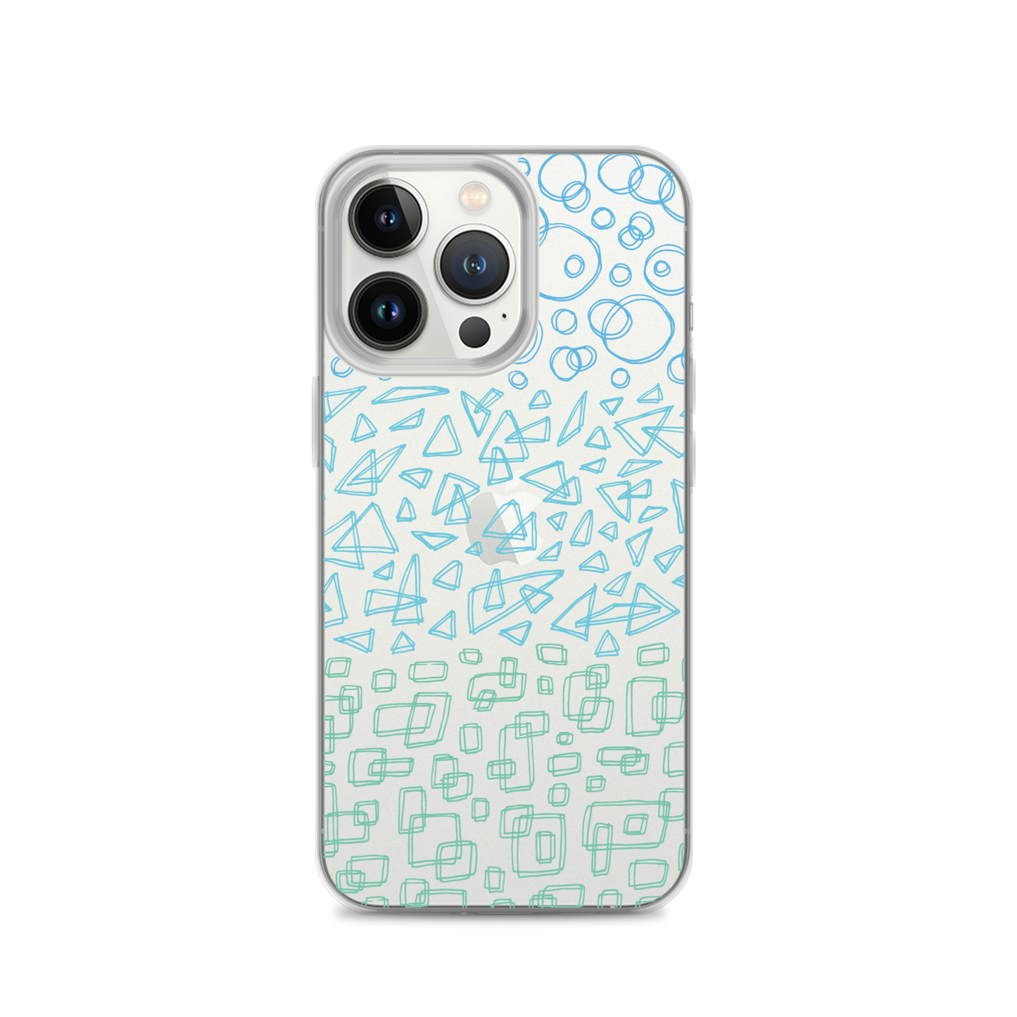 Geometrinity Azure Clear Case for iPhone®