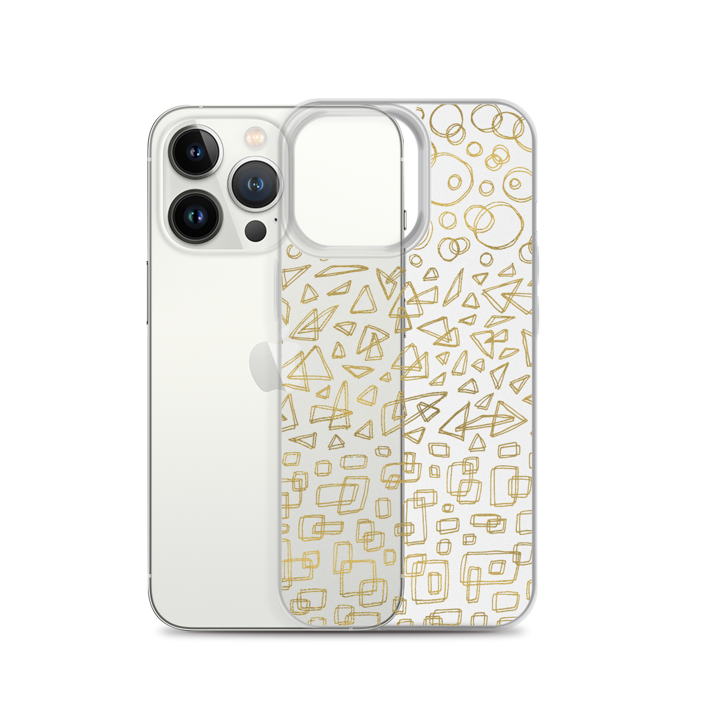Geometrinity Gold Clear Case for iPhone®