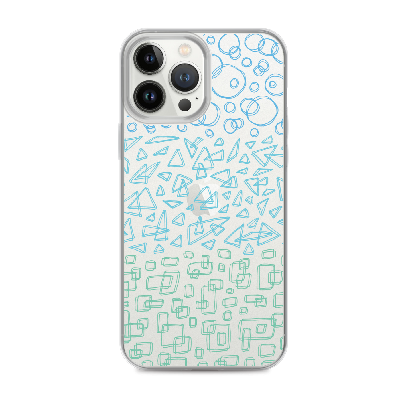 Geometrinity Azure Clear Case for iPhone®