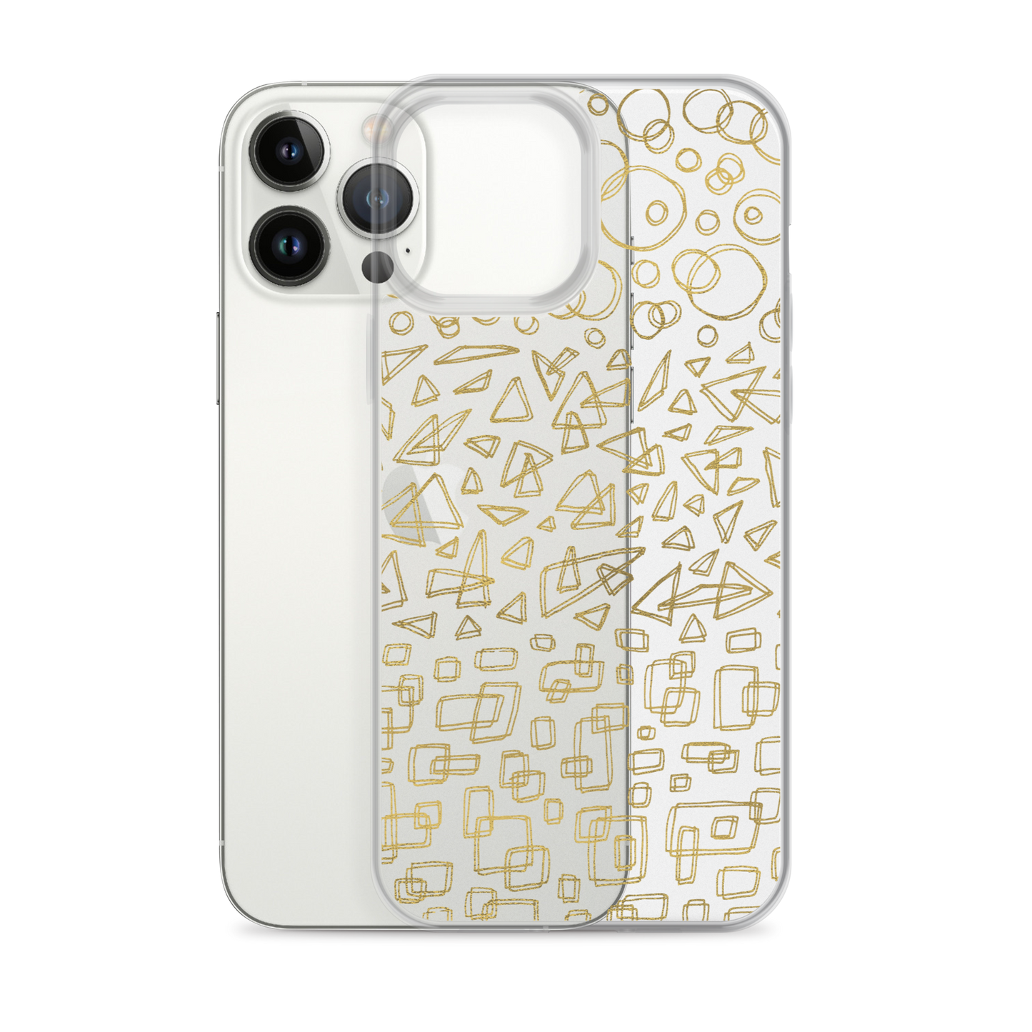 Geometrinity Gold Clear Case for iPhone®