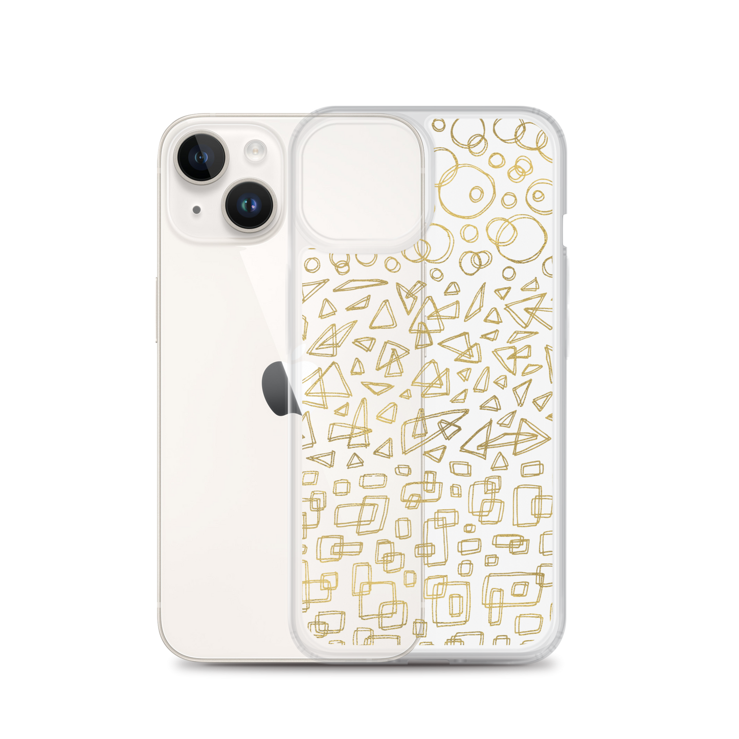 Geometrinity Gold Clear Case for iPhone®