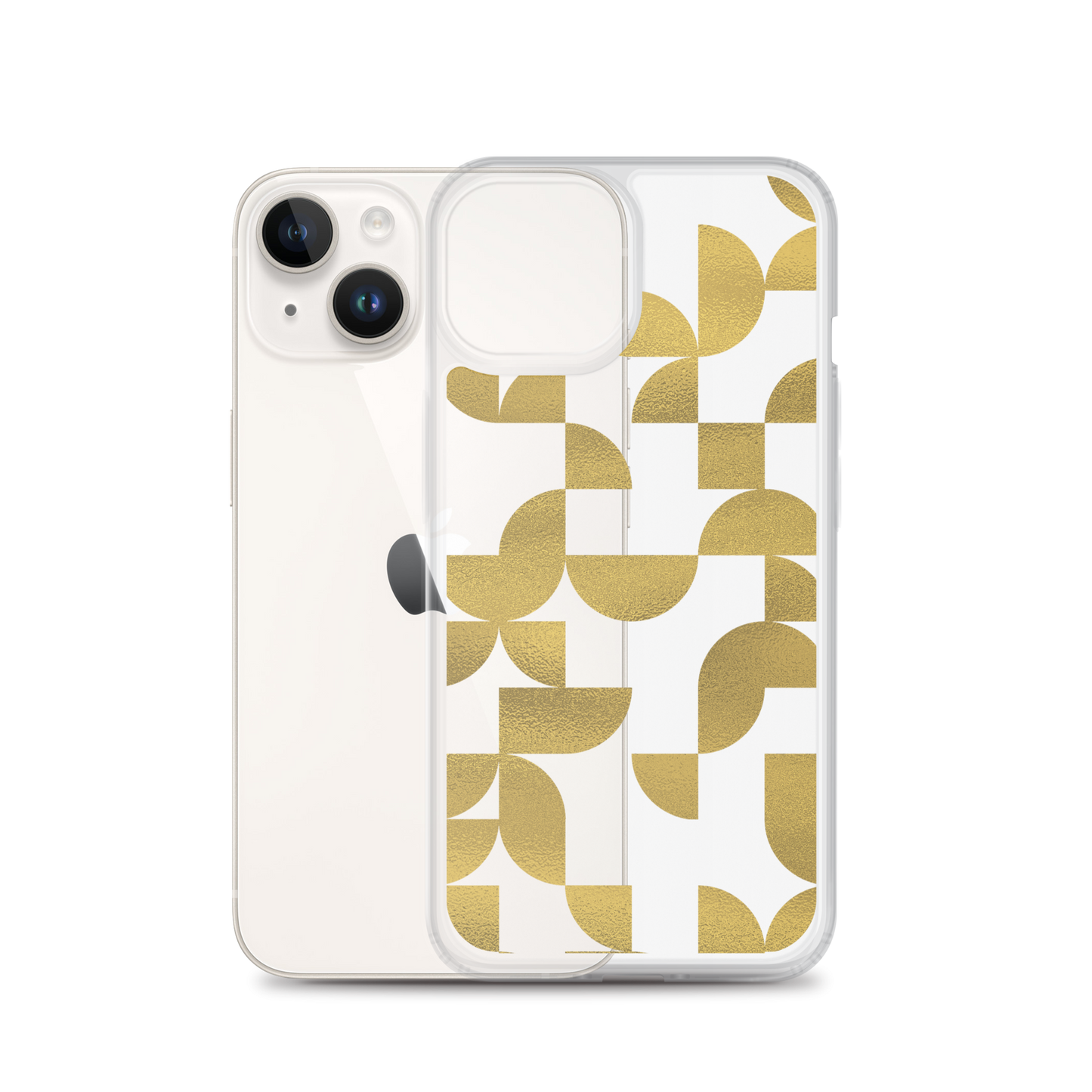 Geometria I Gold Clear Case for iPhone®
