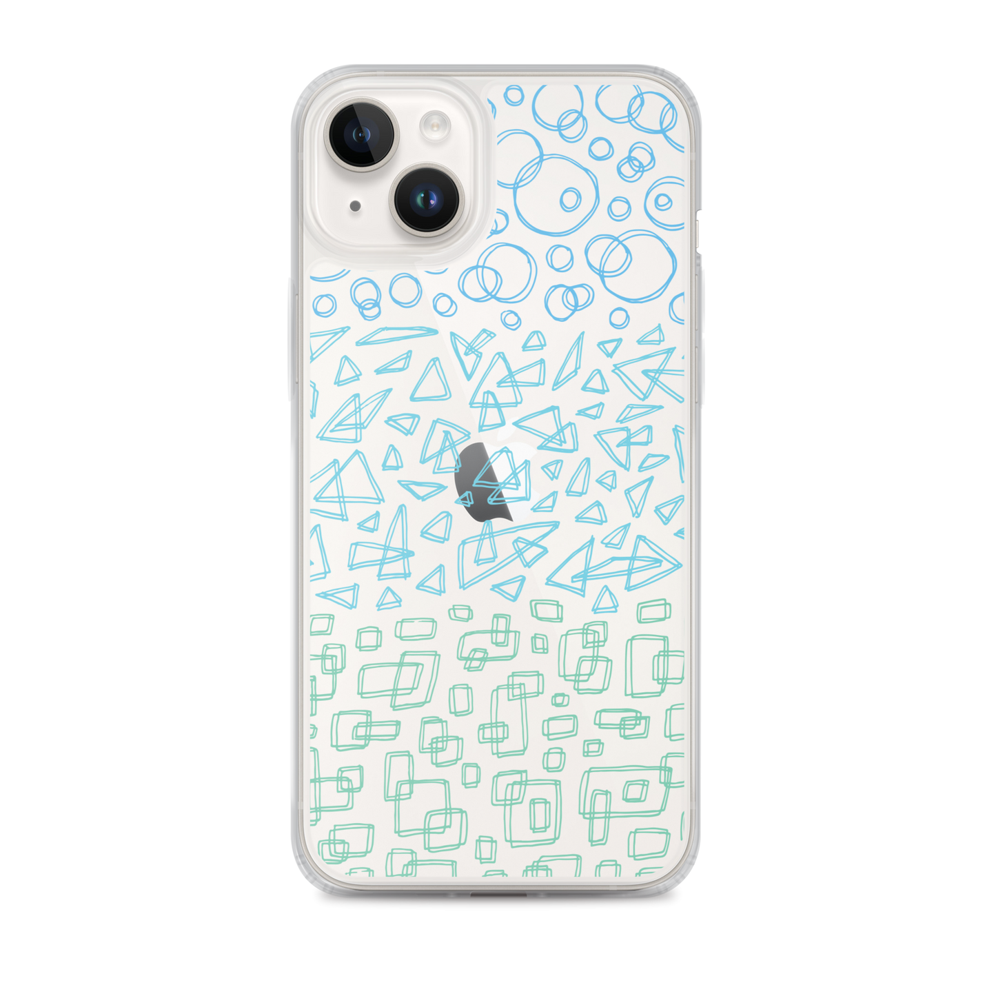 Geometrinity Azure Clear Case for iPhone®