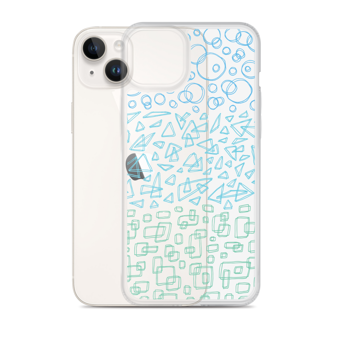 Geometrinity Azure Clear Case for iPhone®