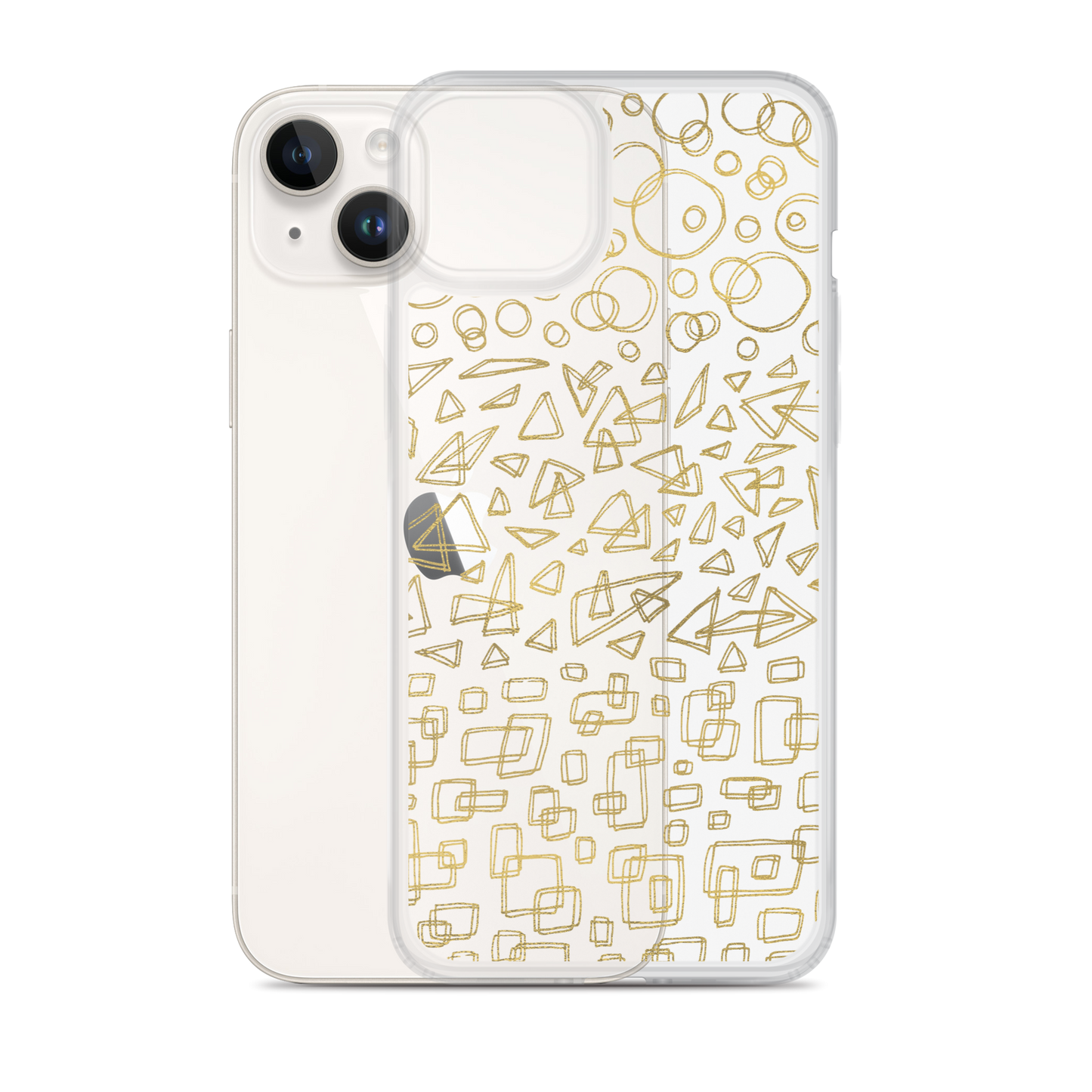 Geometrinity Gold Clear Case for iPhone®