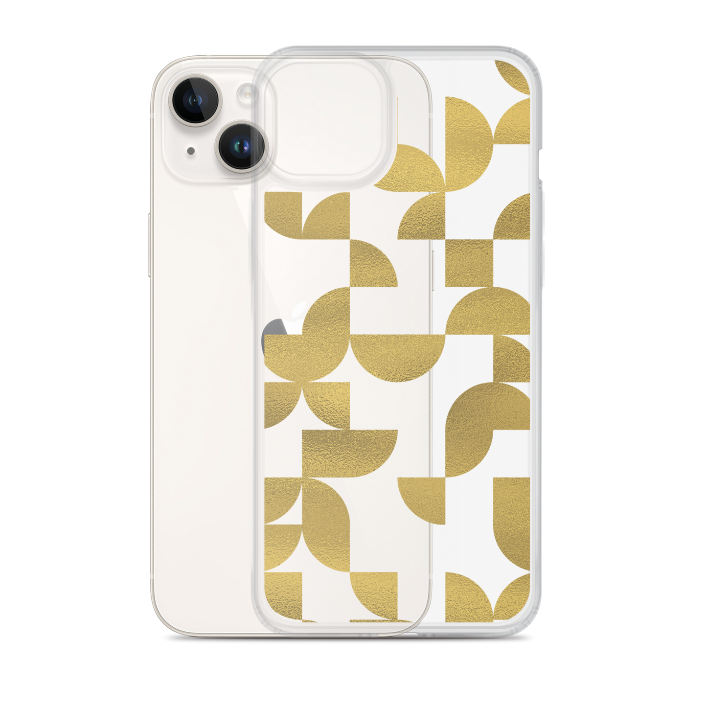 Geometria I Gold Clear Case for iPhone®