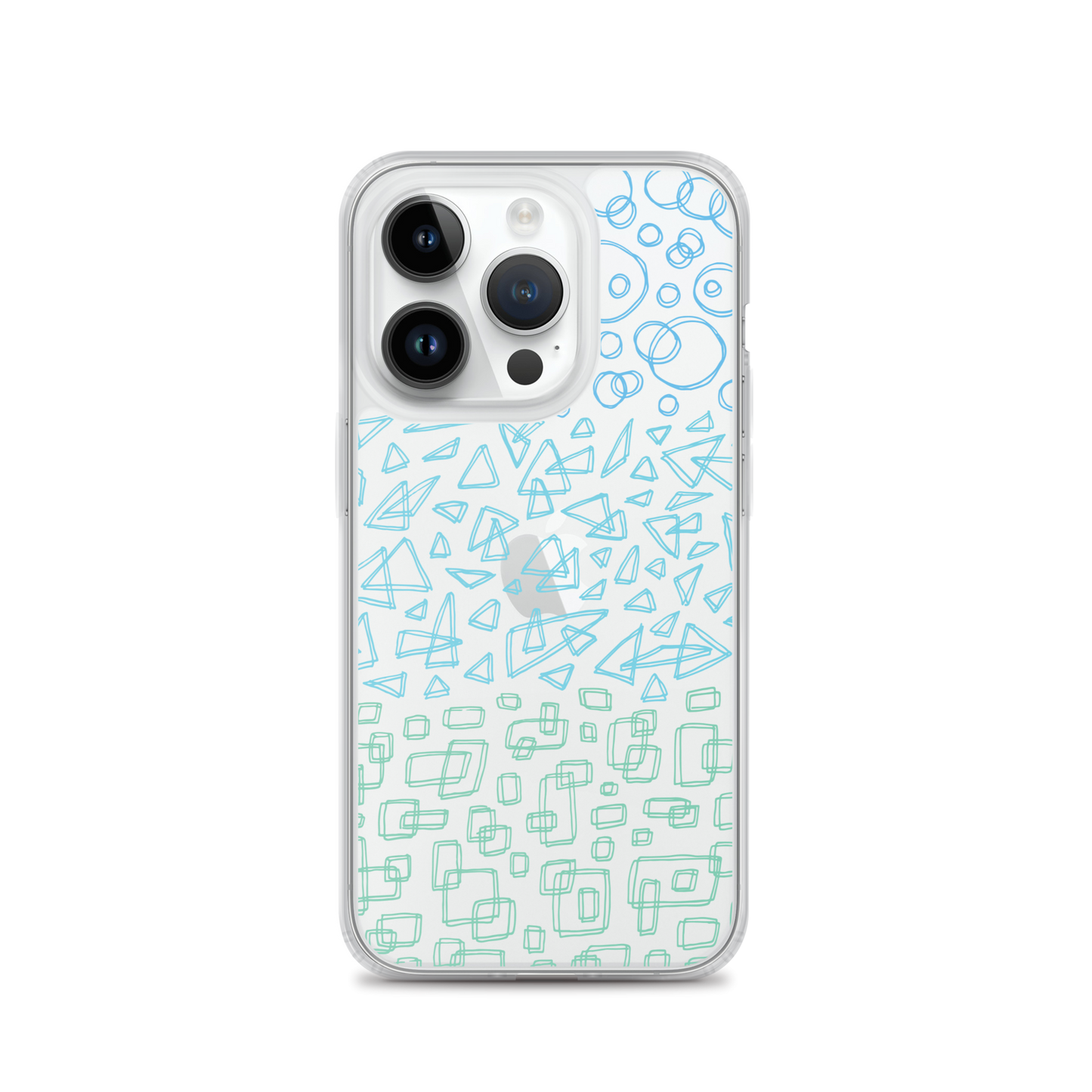Geometrinity Azure Clear Case for iPhone®