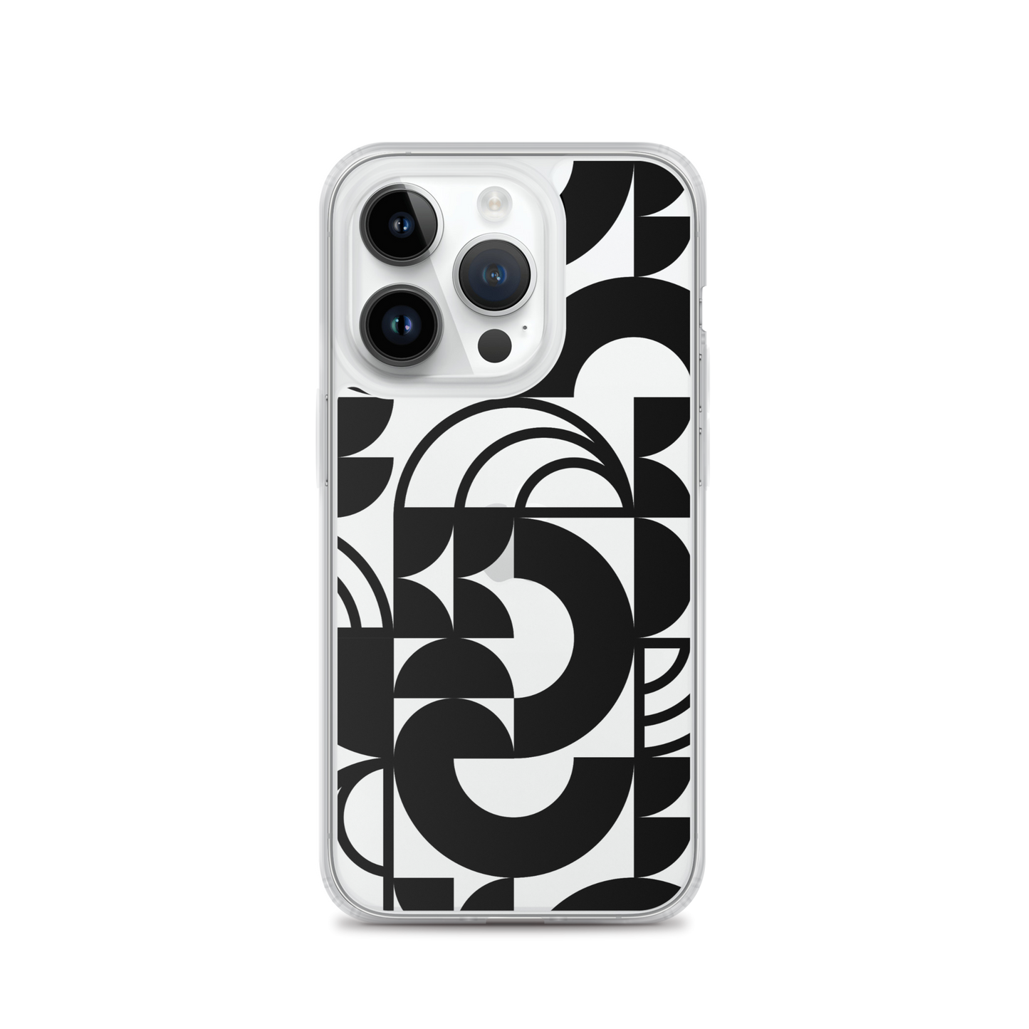 Geometria II Black Clear Case for iPhone®