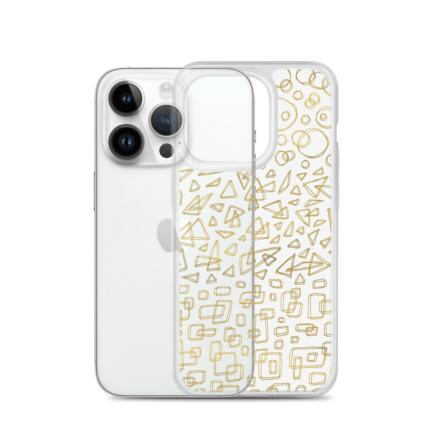 Geometrinity Gold Clear Case for iPhone®