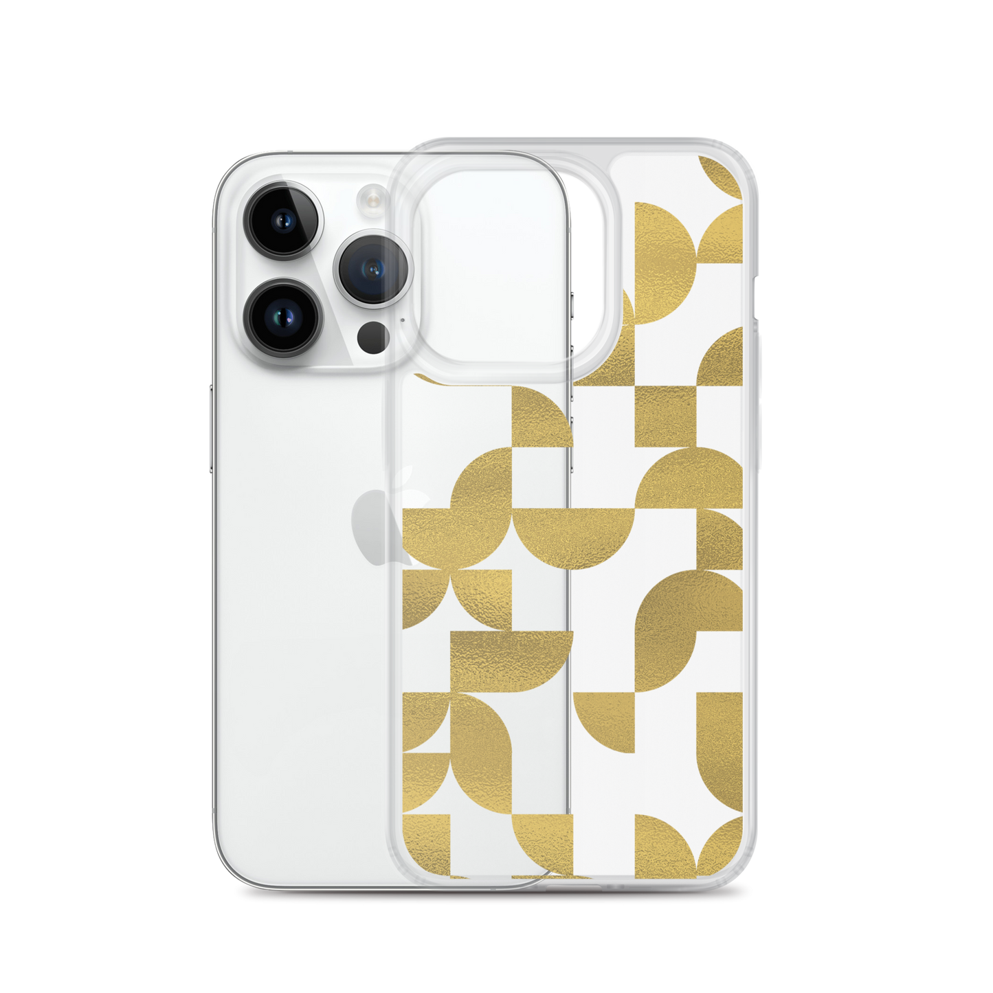 Geometria I Gold Clear Case for iPhone®