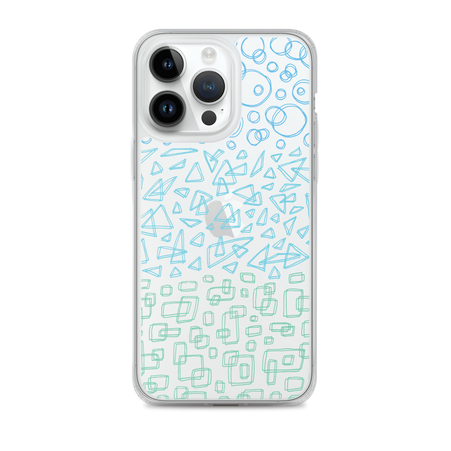 Geometrinity Azure Clear Case for iPhone®