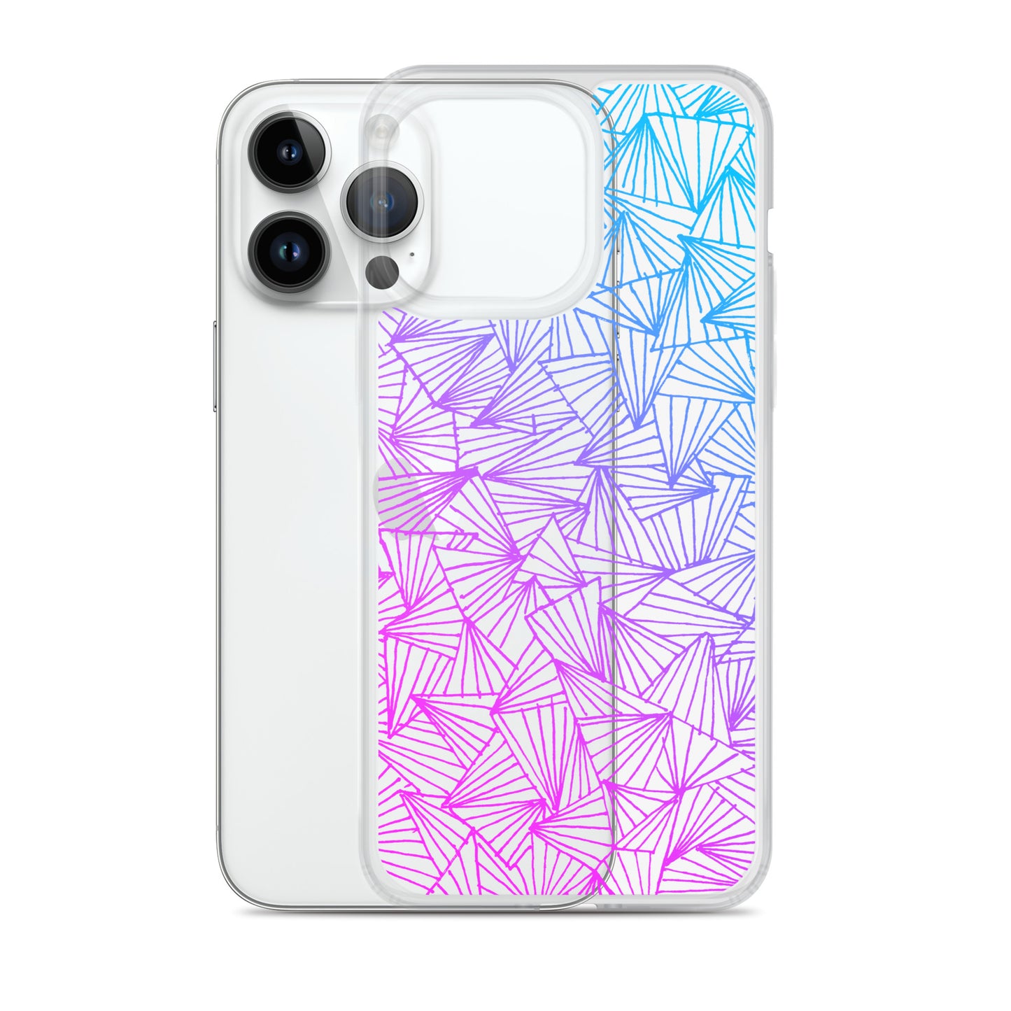 Gaggle of Trianges Gradient Clear Case for iPhone®