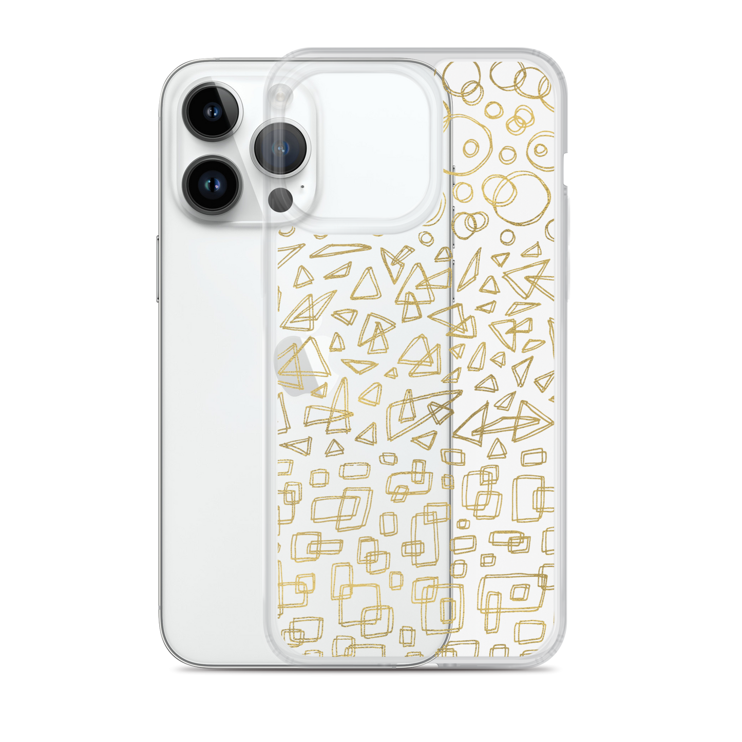 Geometrinity Gold Clear Case for iPhone®