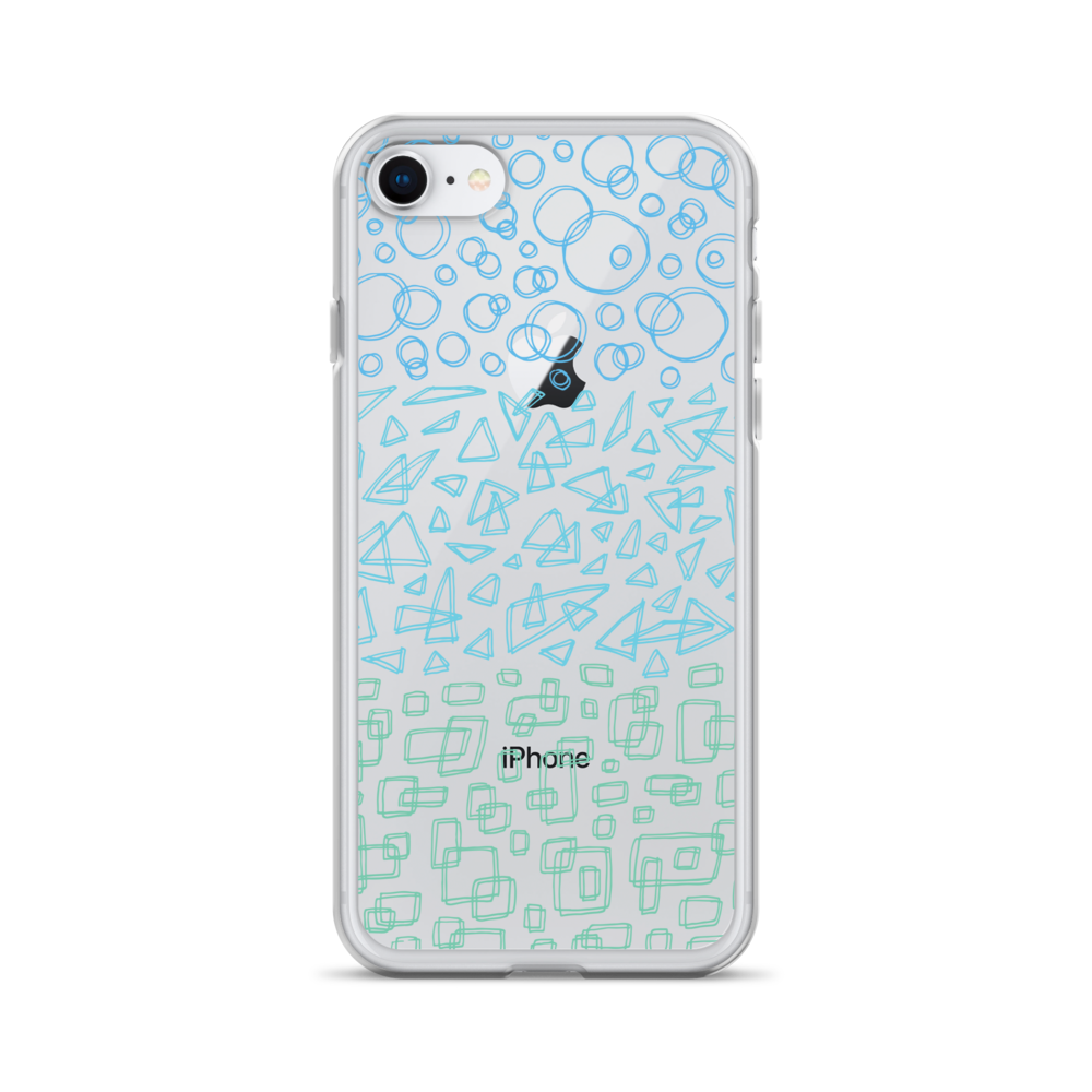 Geometrinity Azure Clear Case for iPhone®