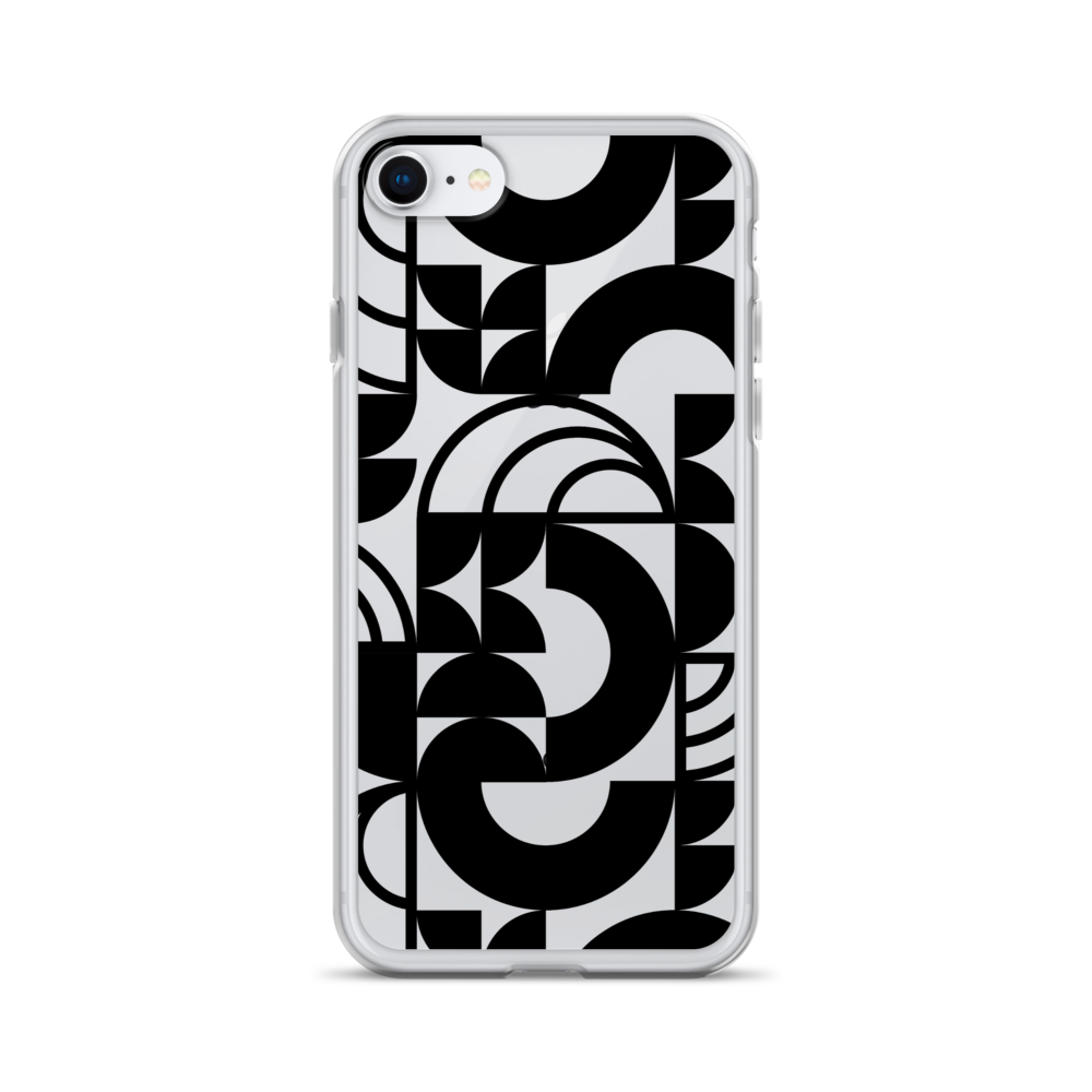 Geometria II Black Clear Case for iPhone®