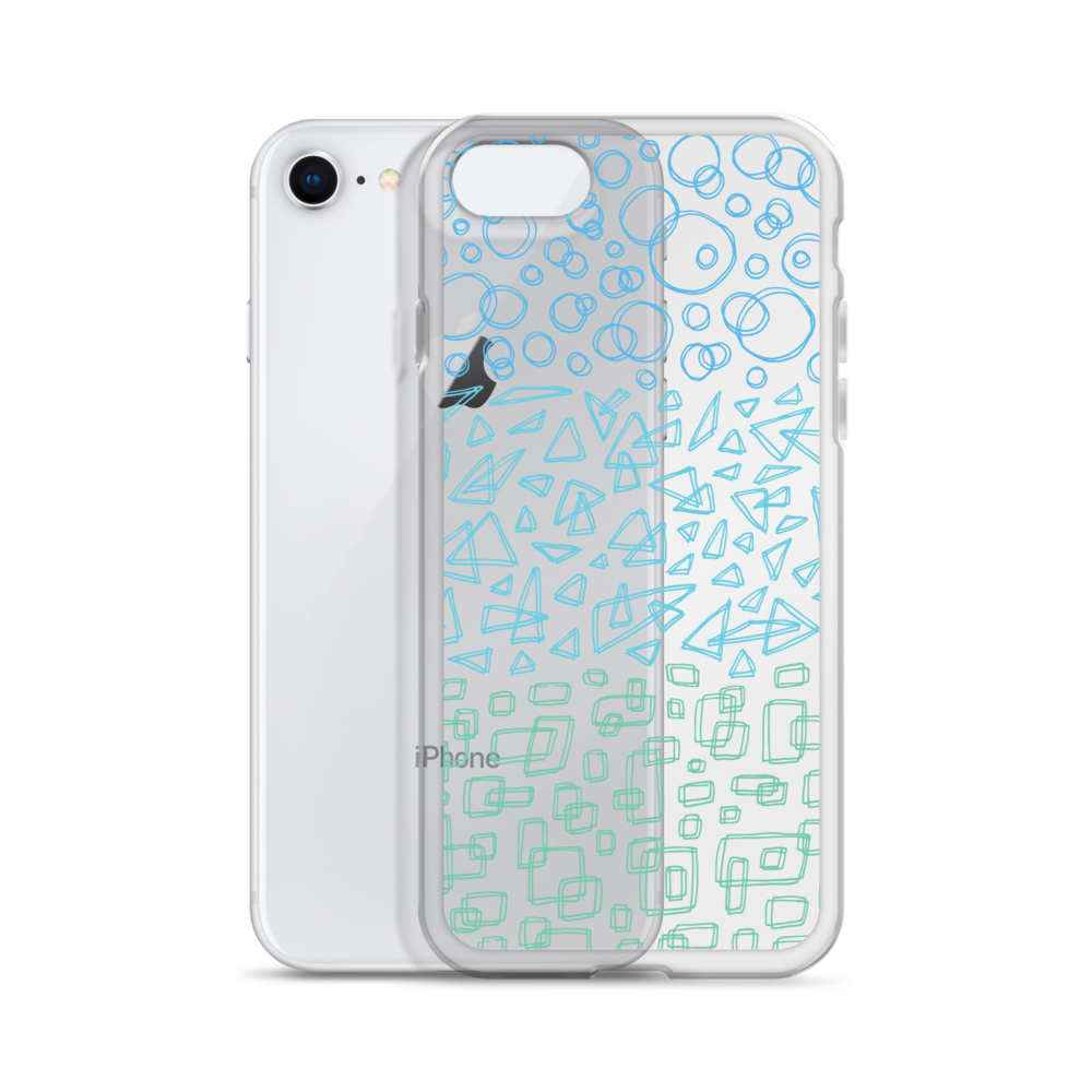 Geometrinity Azure Clear Case for iPhone®