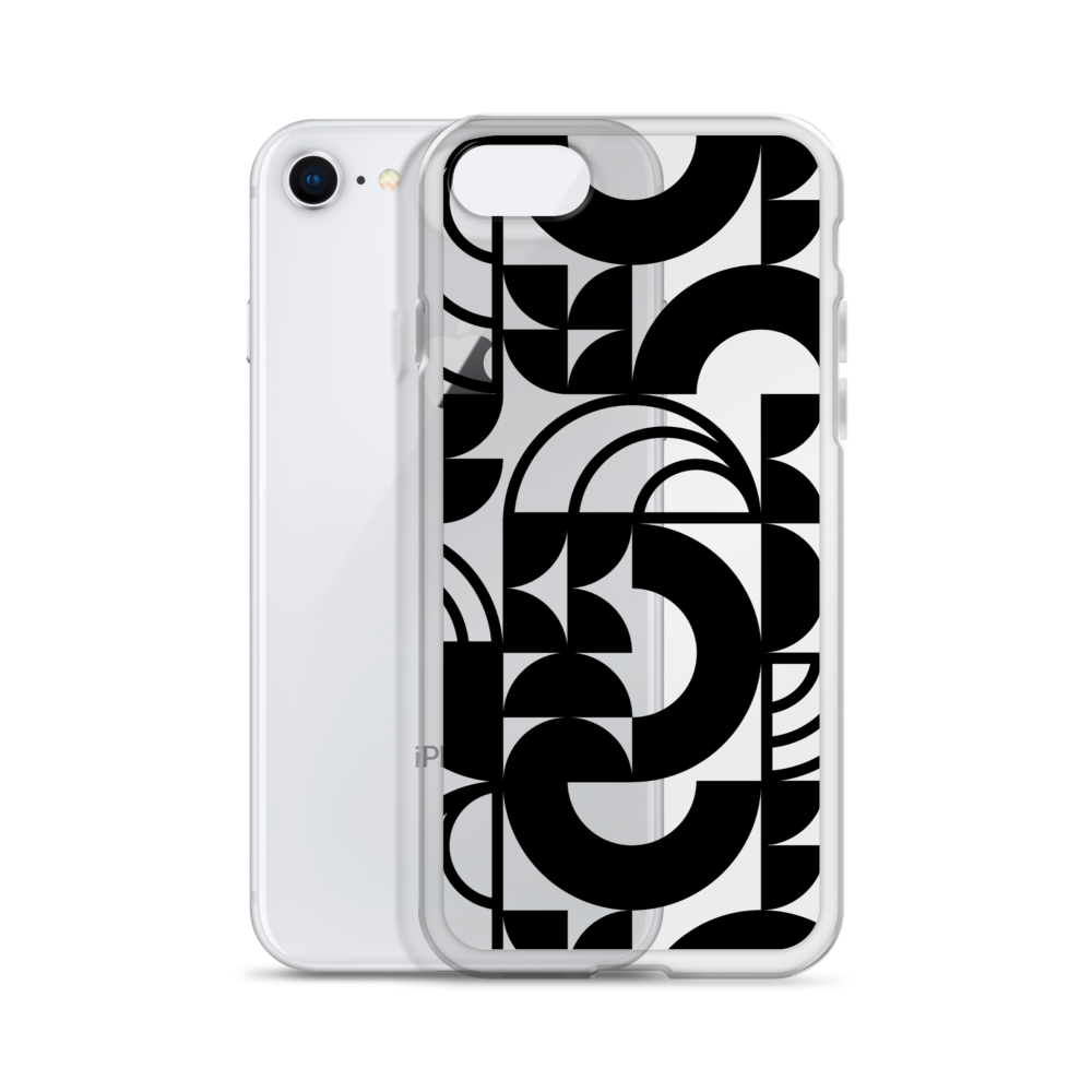Geometria II Black Clear Case for iPhone®