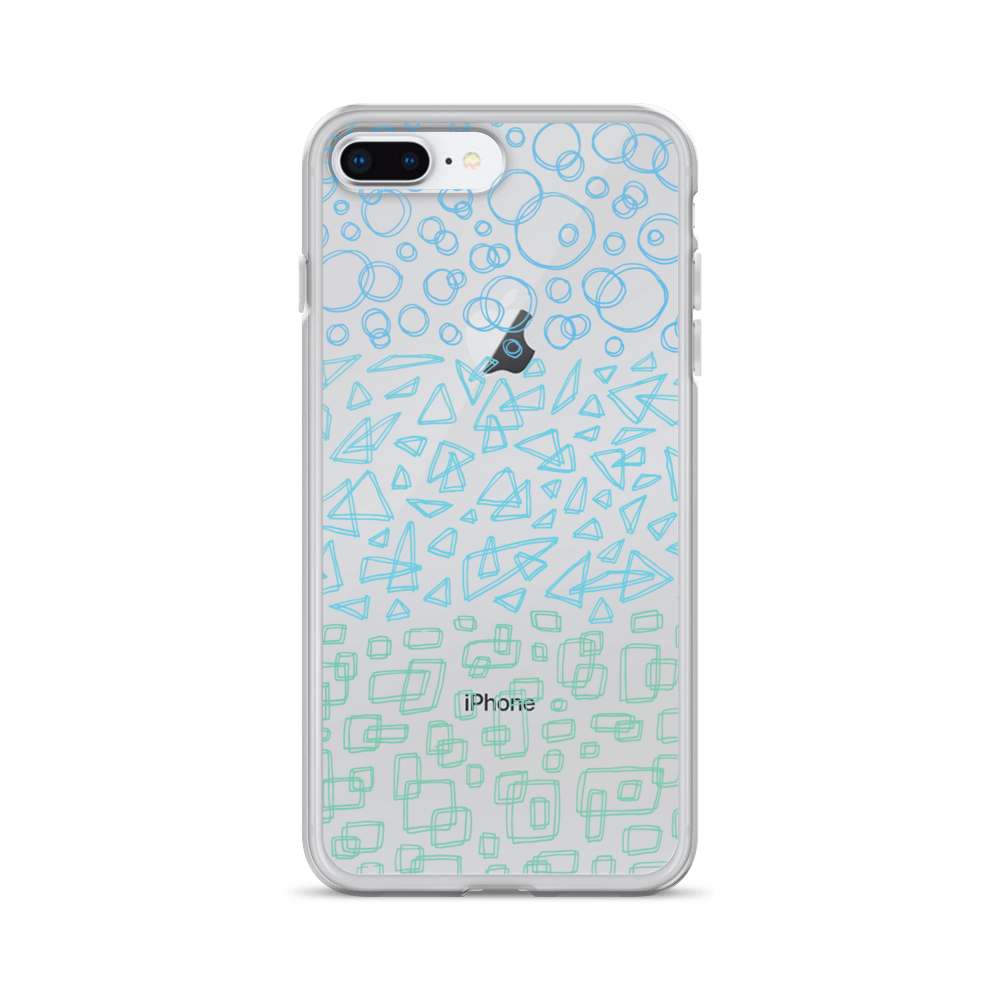 Geometrinity Azure Clear Case for iPhone®